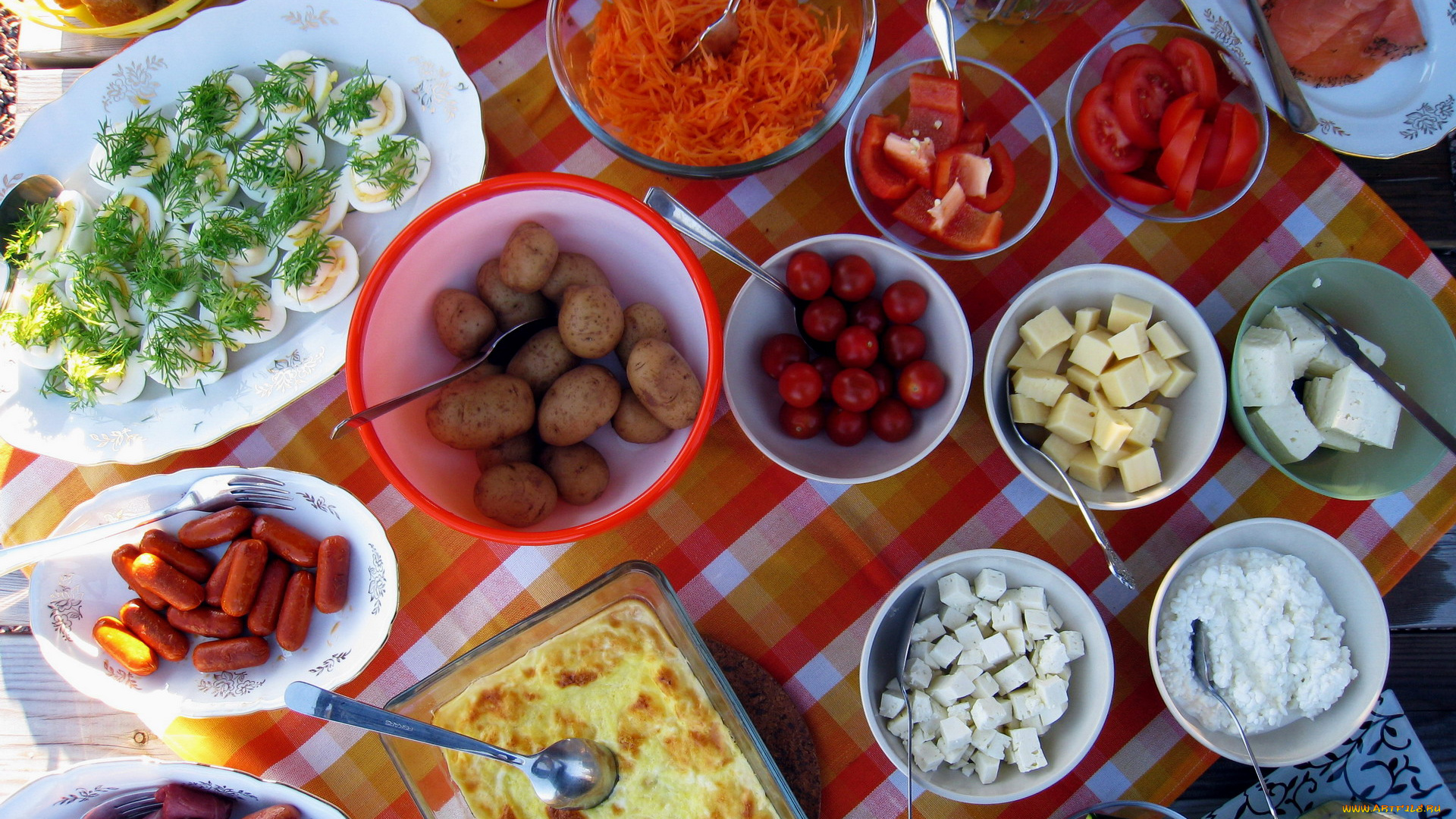 еда, разное, шведский, стол