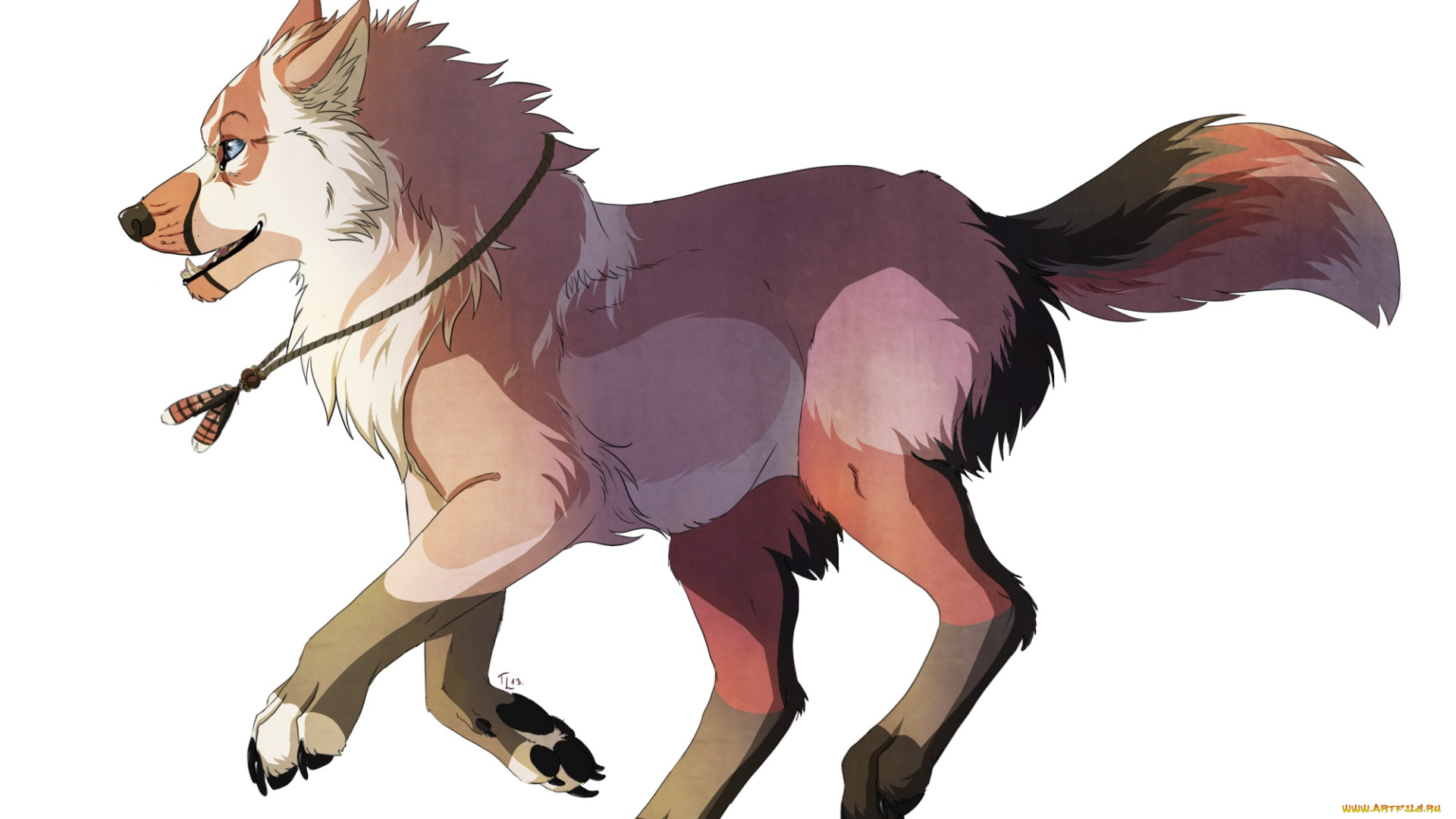 рисованные, животные, , сказочные, , мифические, волк