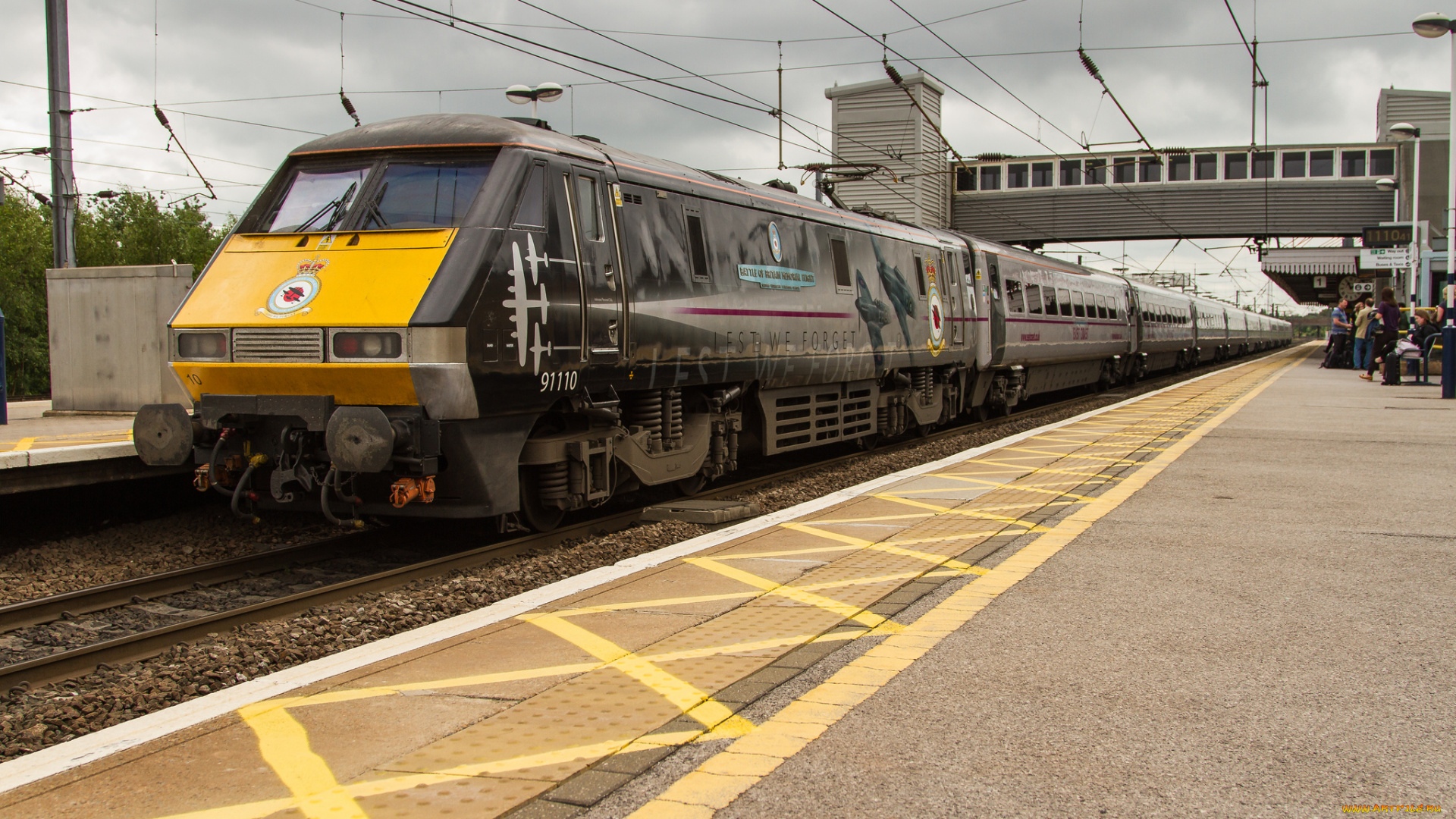 техника, электрички, рельсы, электричка, мачты, провода