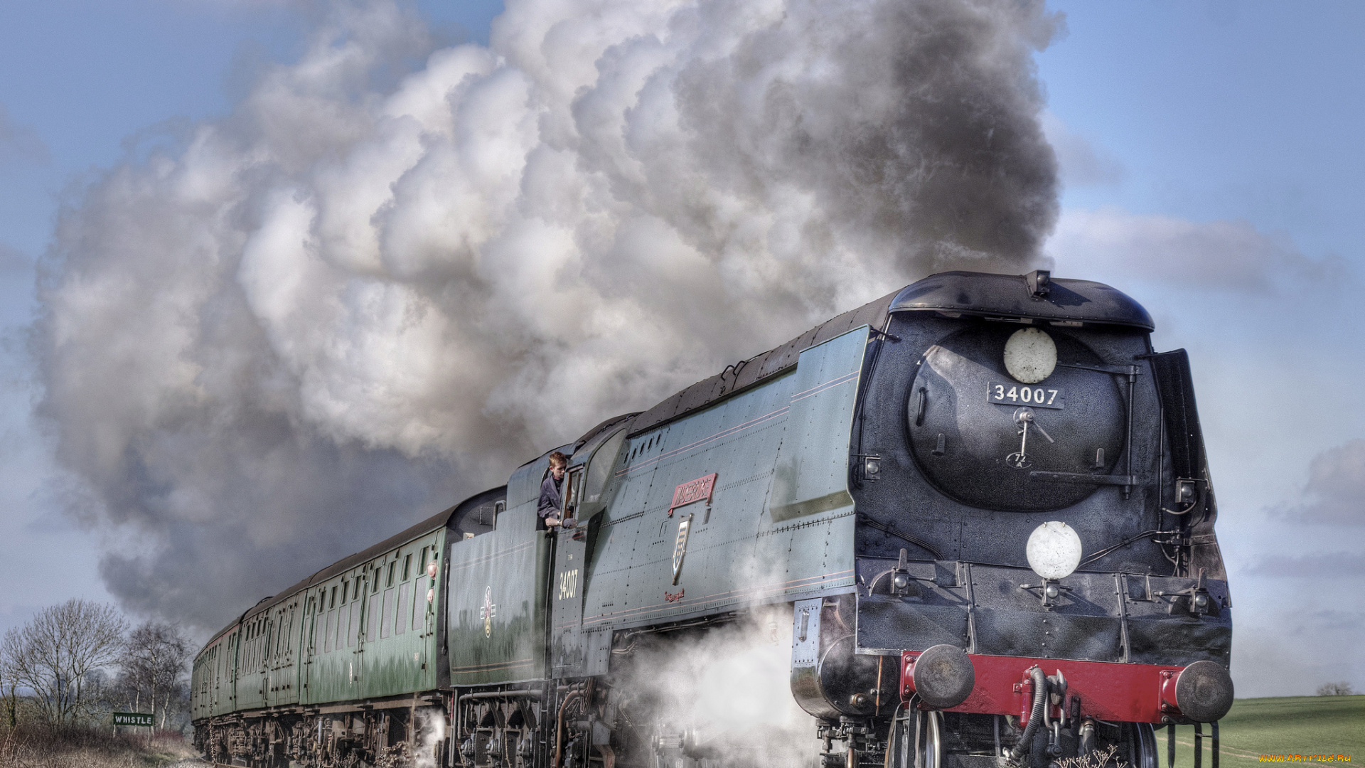 техника, паровозы, паровоз, дым, вагоны