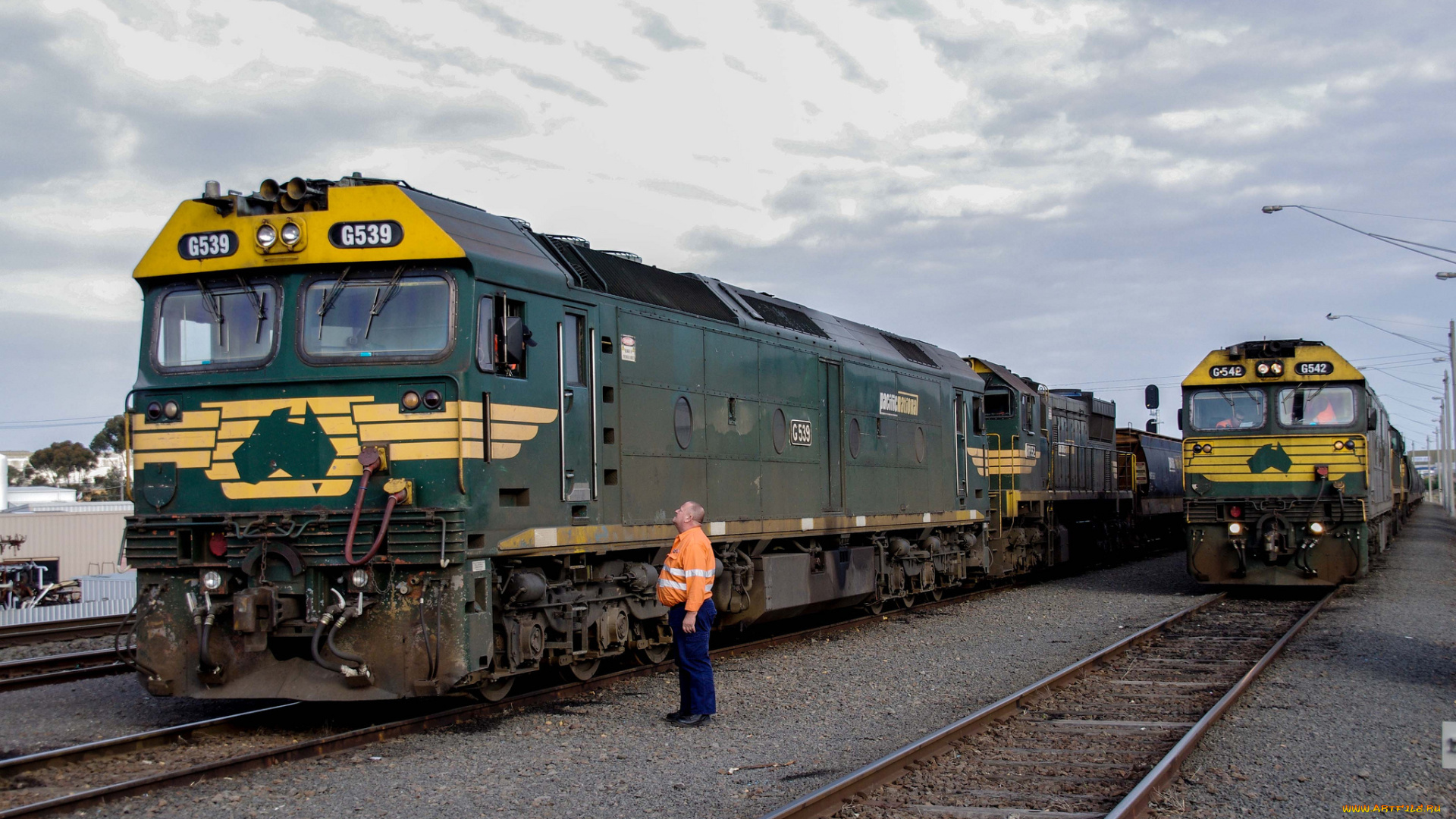 техника, поезда, локомотивы, ночь, дорога, железная