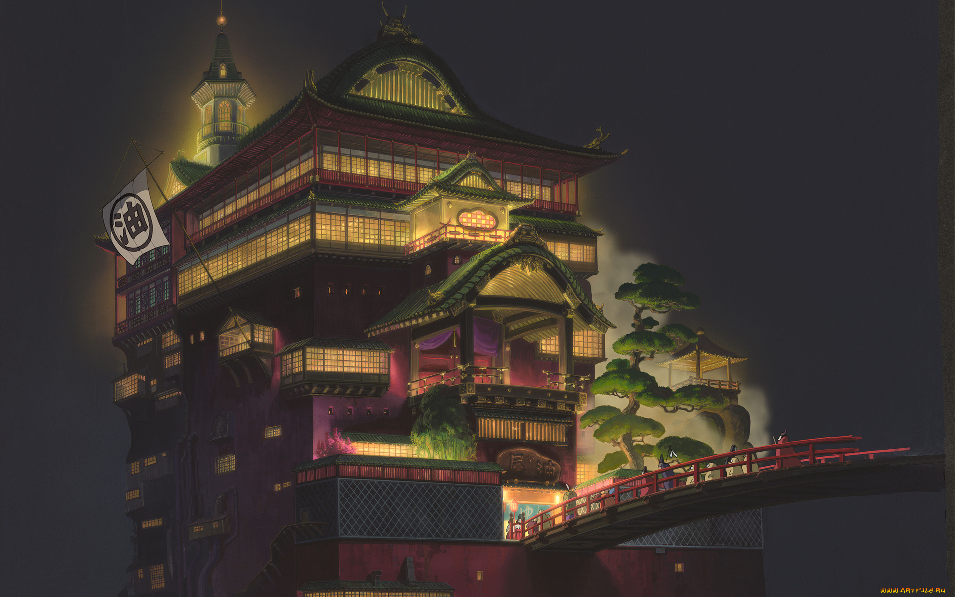 аниме, spirited, away, spirited, away, унесенные, призраками, миядзаки, духи, бани