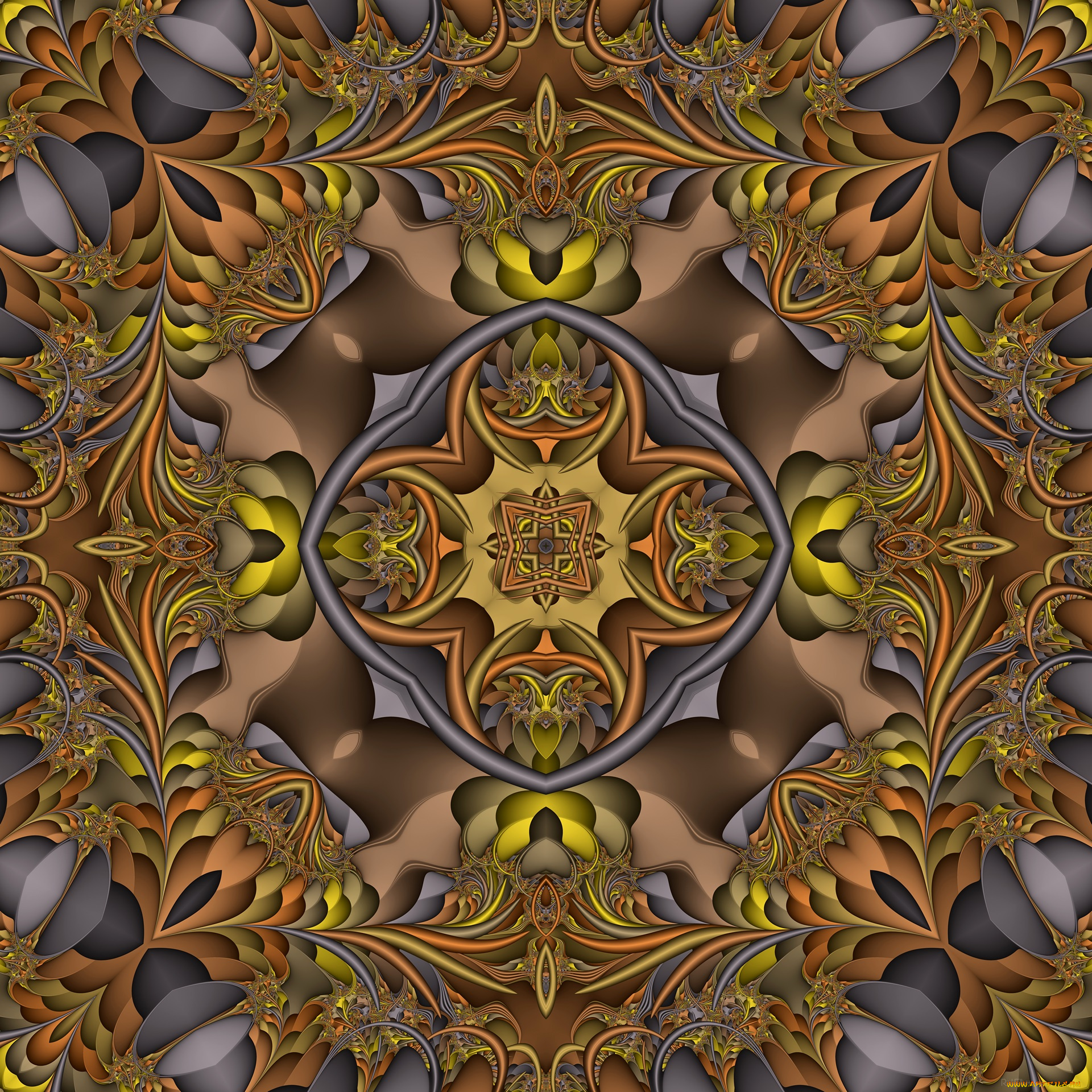 3д, графика, fractal, , фракталы, узор, цвета, фон