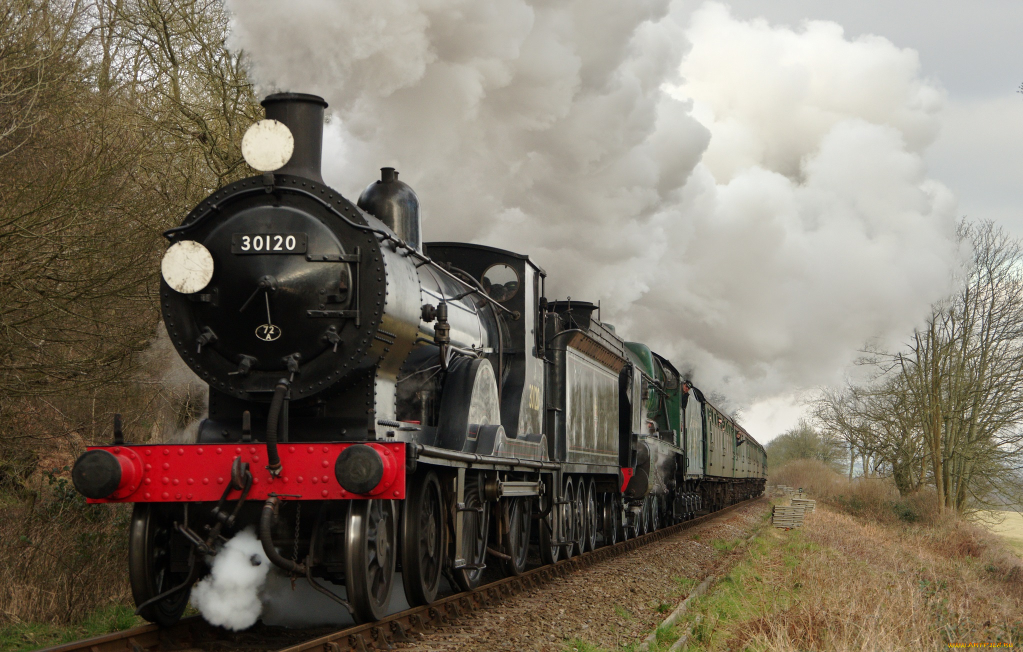 техника, паровозы, станция, рельсы, вагоны, паровозик