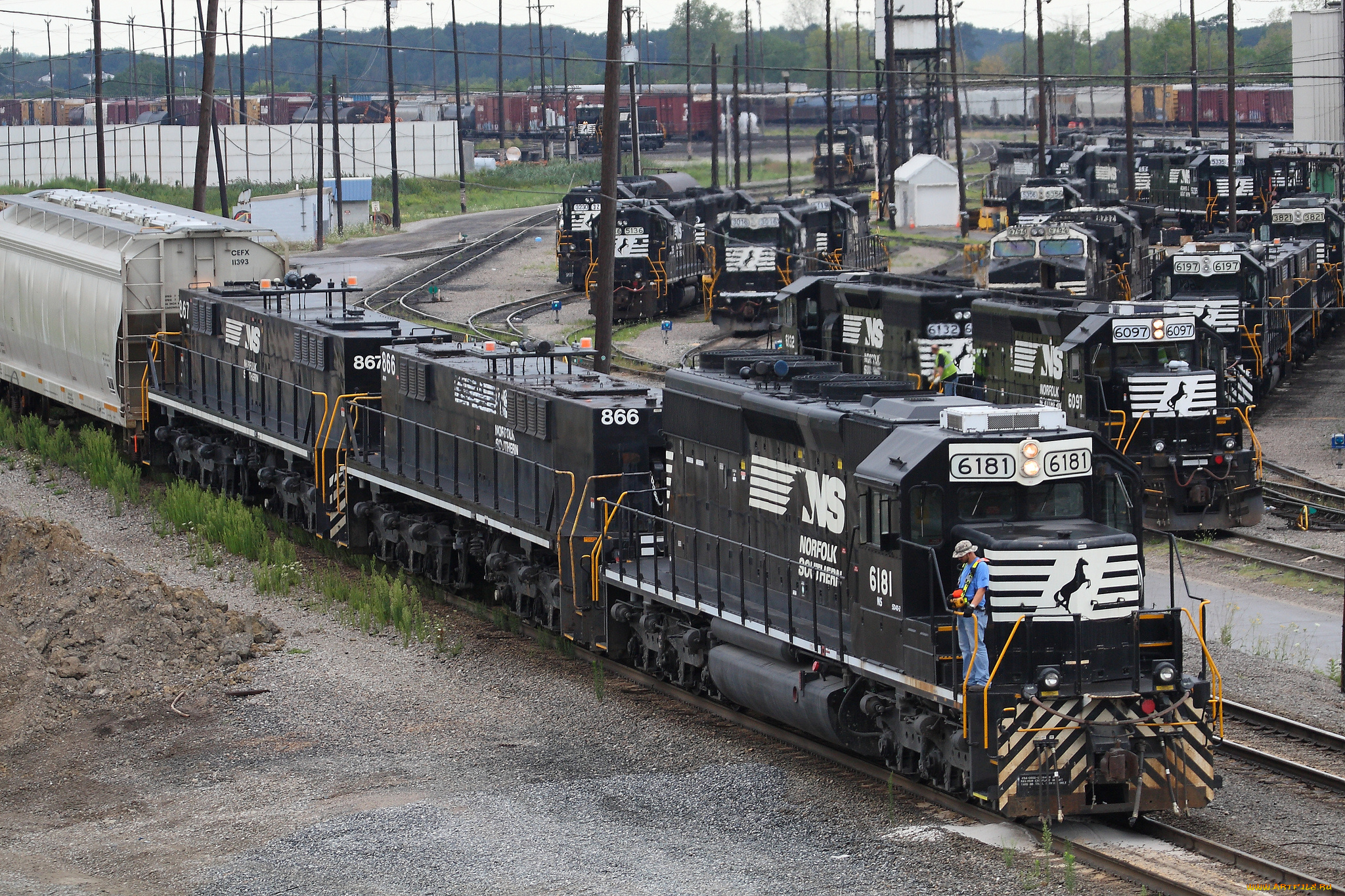 техника, поезда, состав, вагоны, локомотив, рельсы, дорога, железная