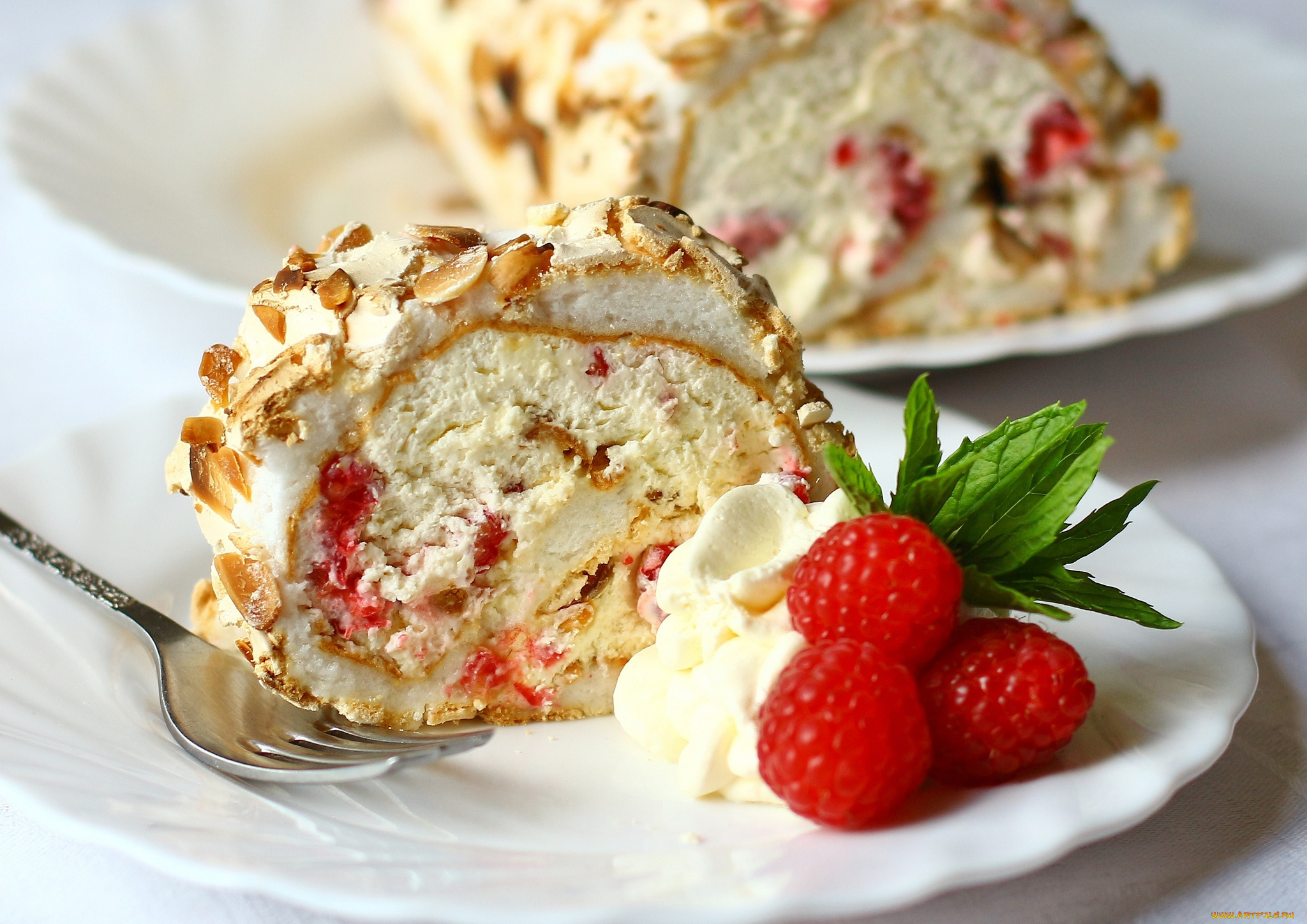 еда, пирожные, , кексы, , печенье, малина, крем, рулет