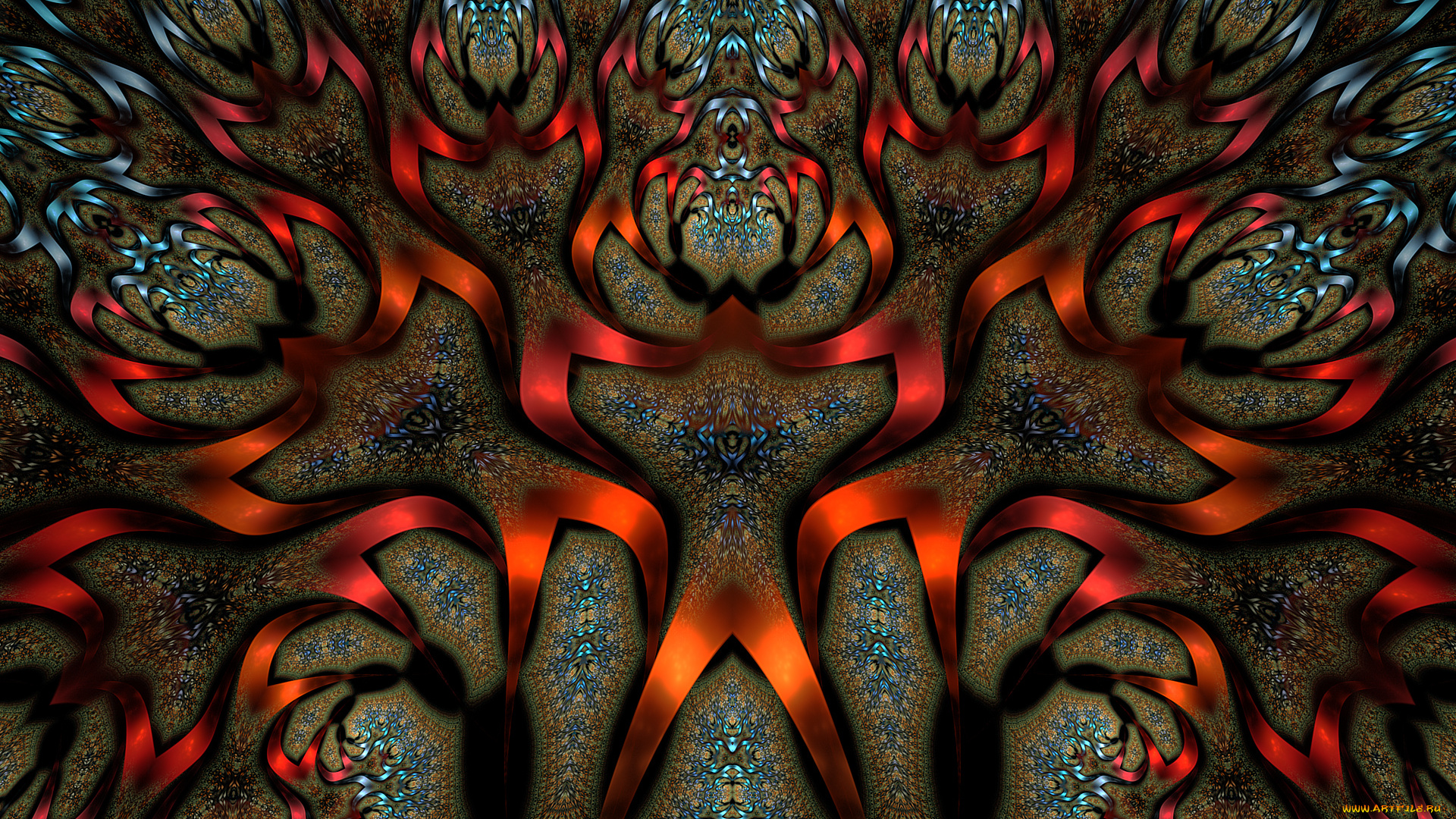 3д, графика, фракталы, , fractal, цвета, фон, узор