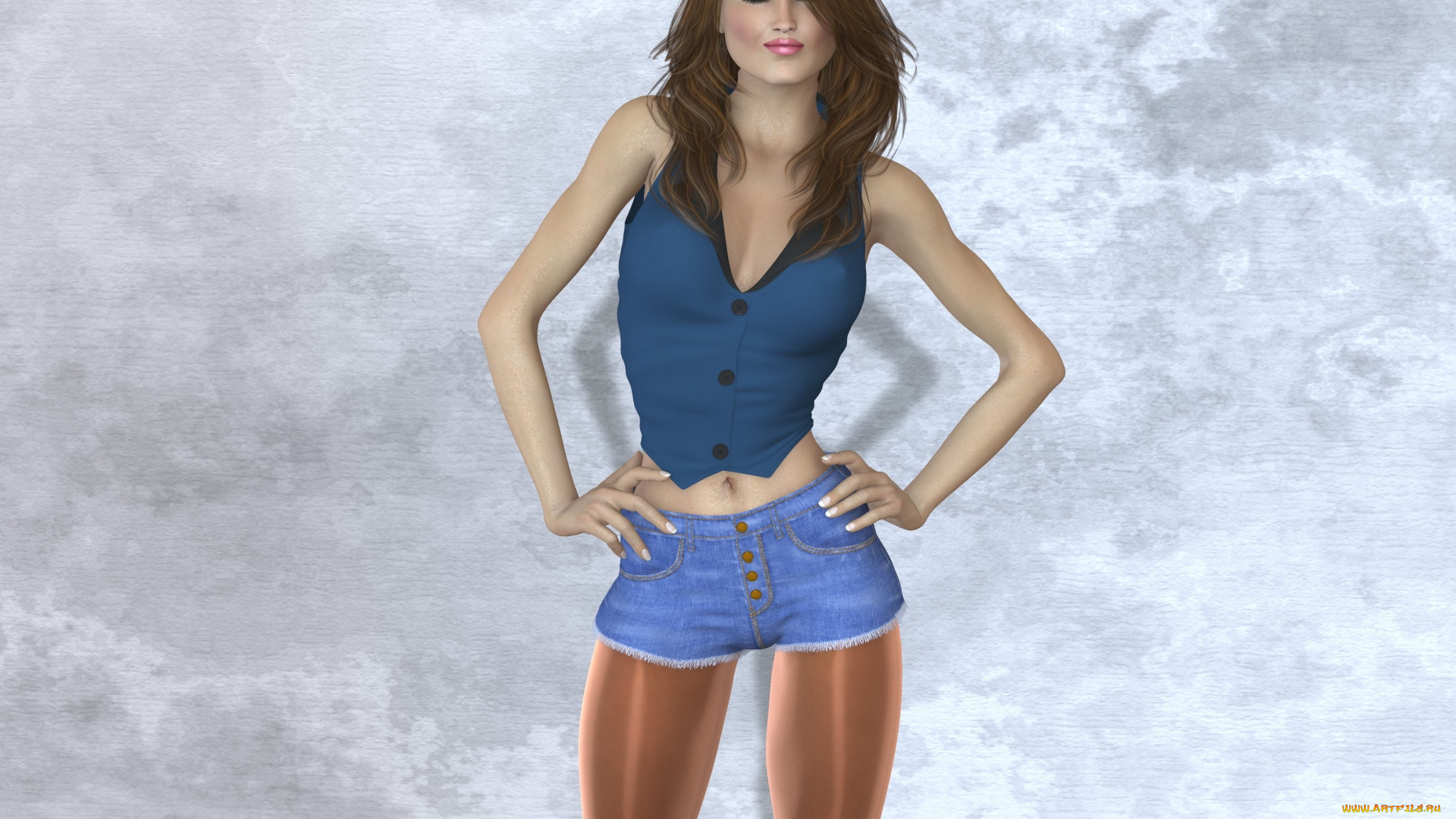 3д, графика, люди, , people, фон, взгляд, девушка