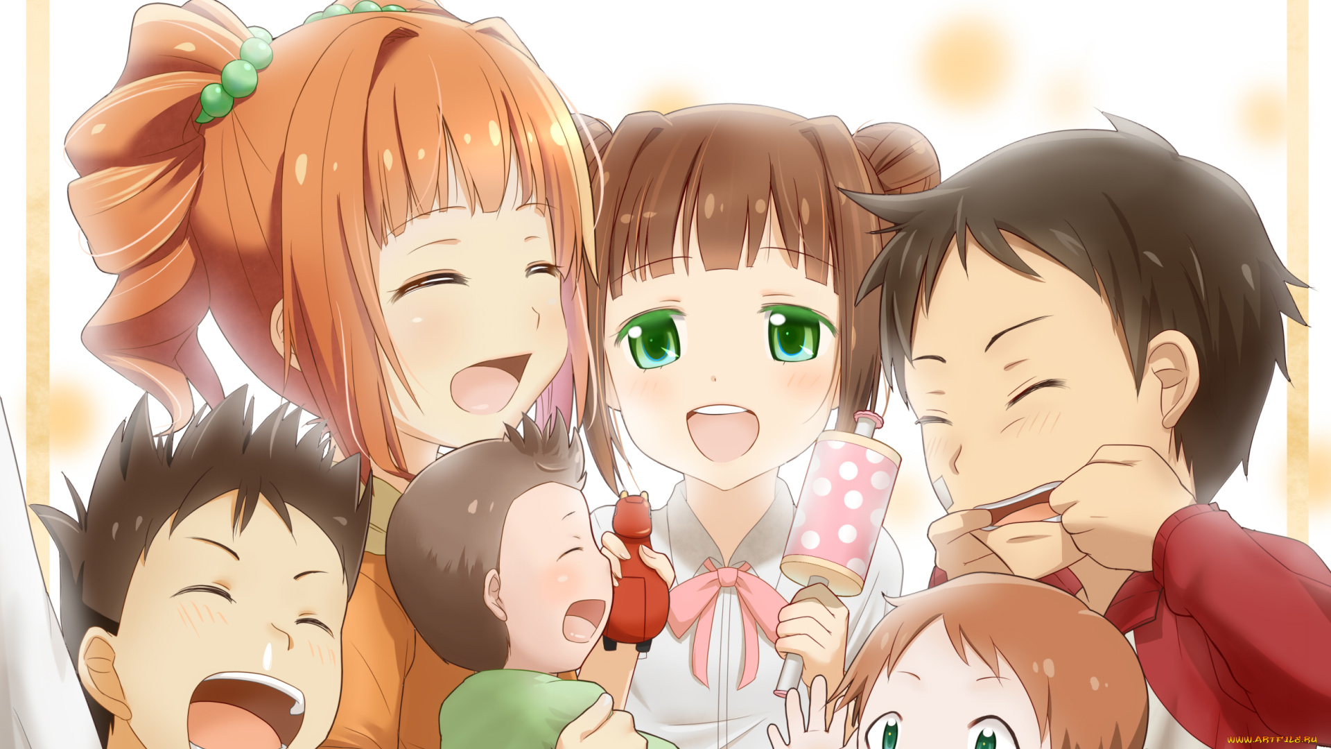 аниме, idolm@ster, komore, дети, идолмастер, арт