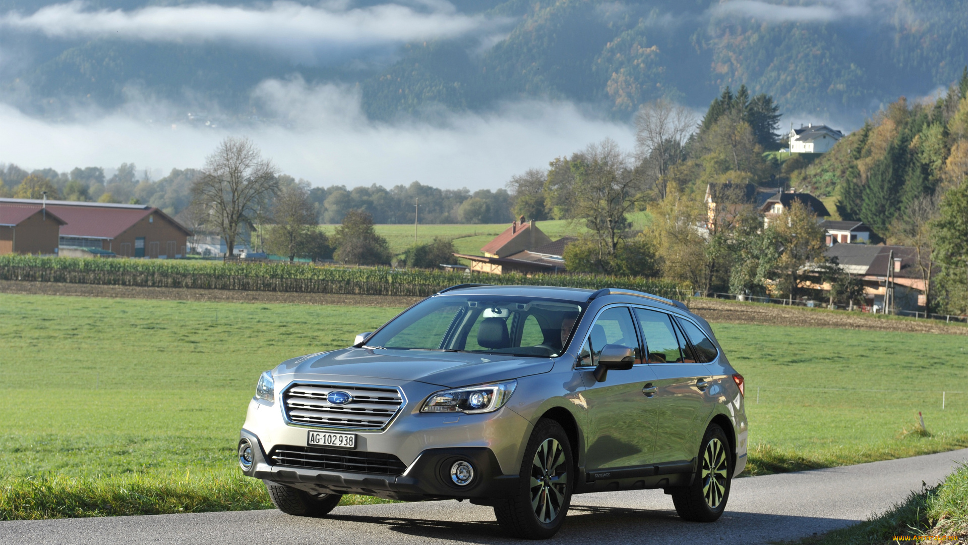 автомобили, subaru, outback, 2-0d, 2015г, серый