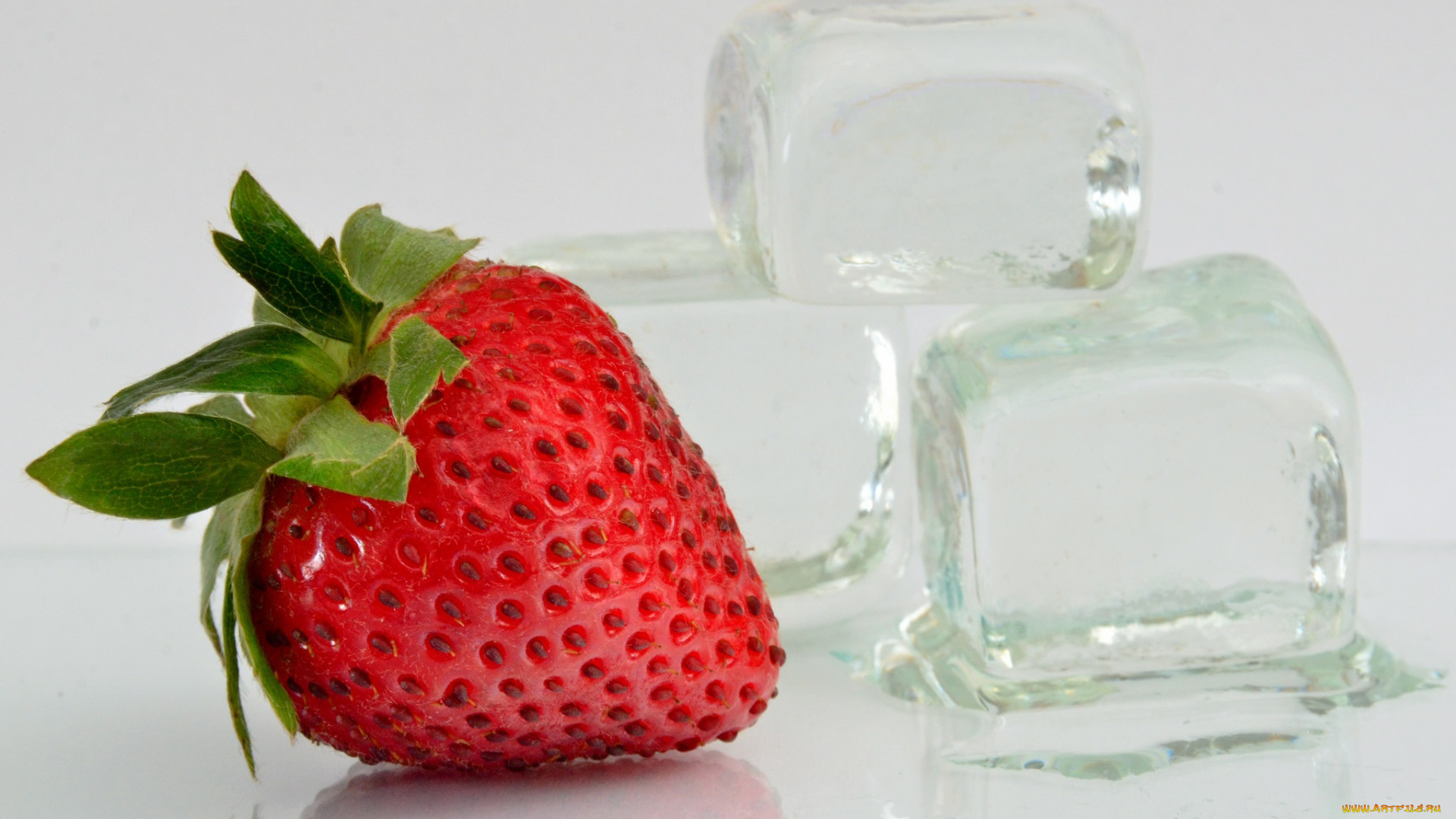 еда, клубника, , земляника, лед, ягодка