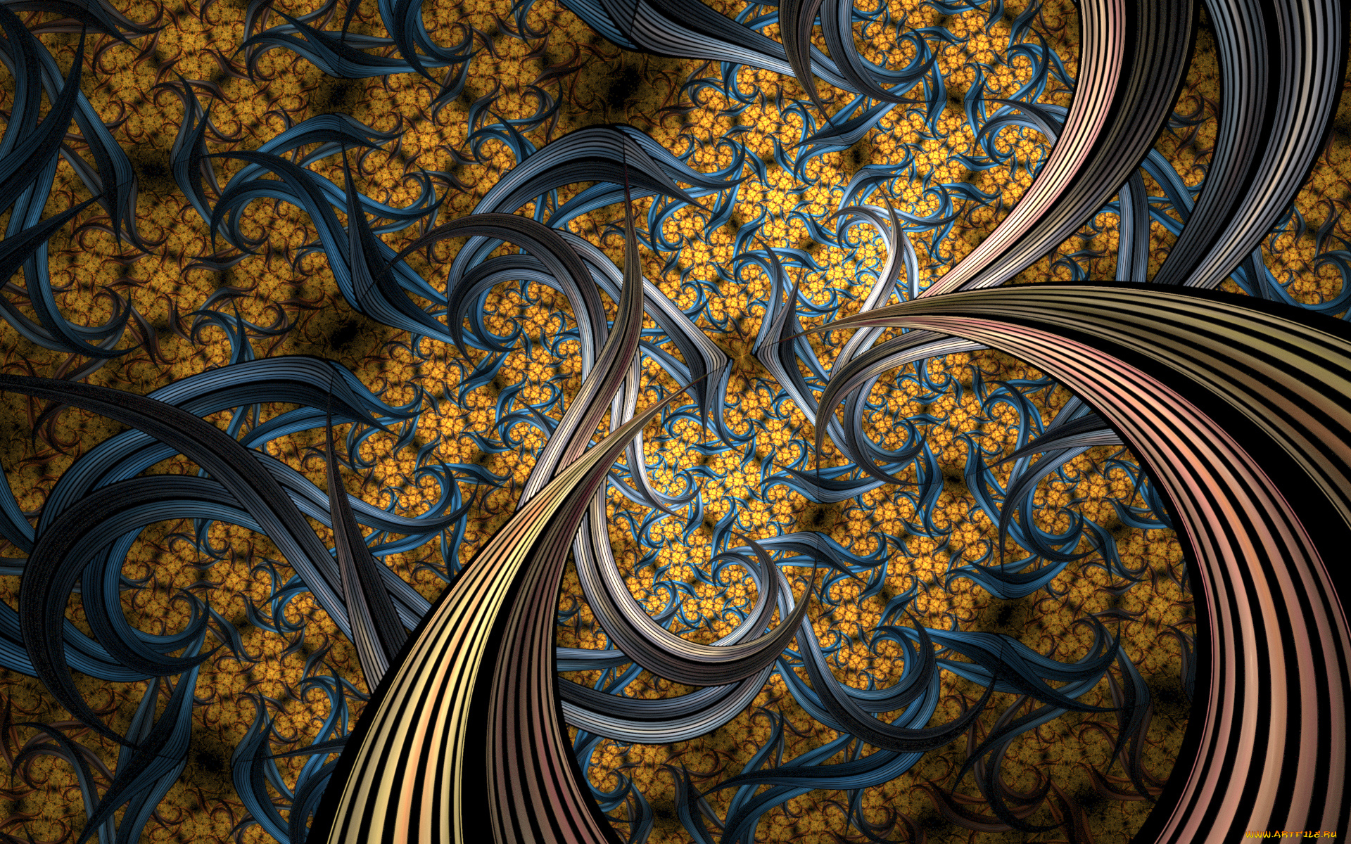 3д, графика, фракталы, , fractal, цвета, фон, узор