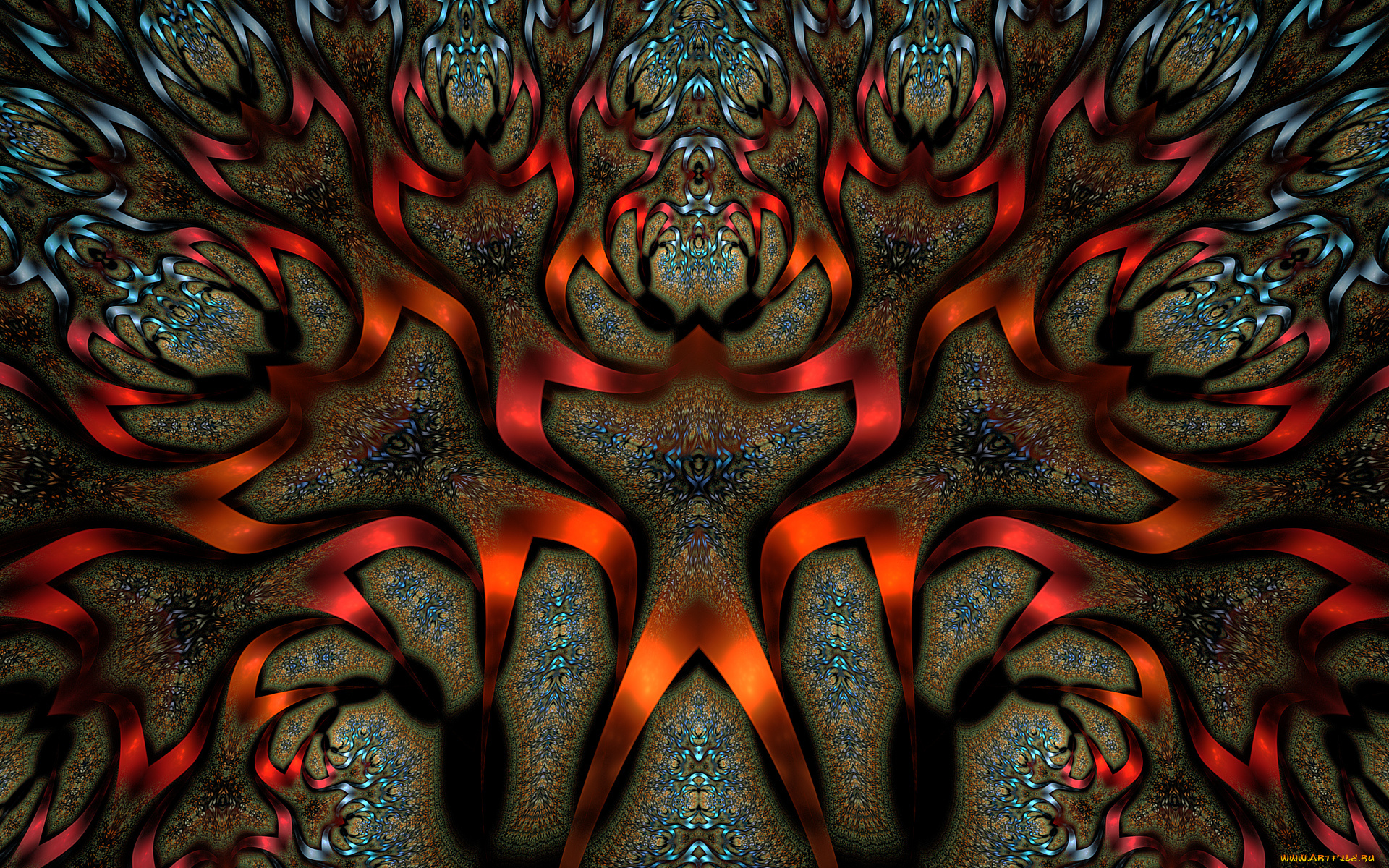 3д, графика, фракталы, , fractal, цвета, фон, узор