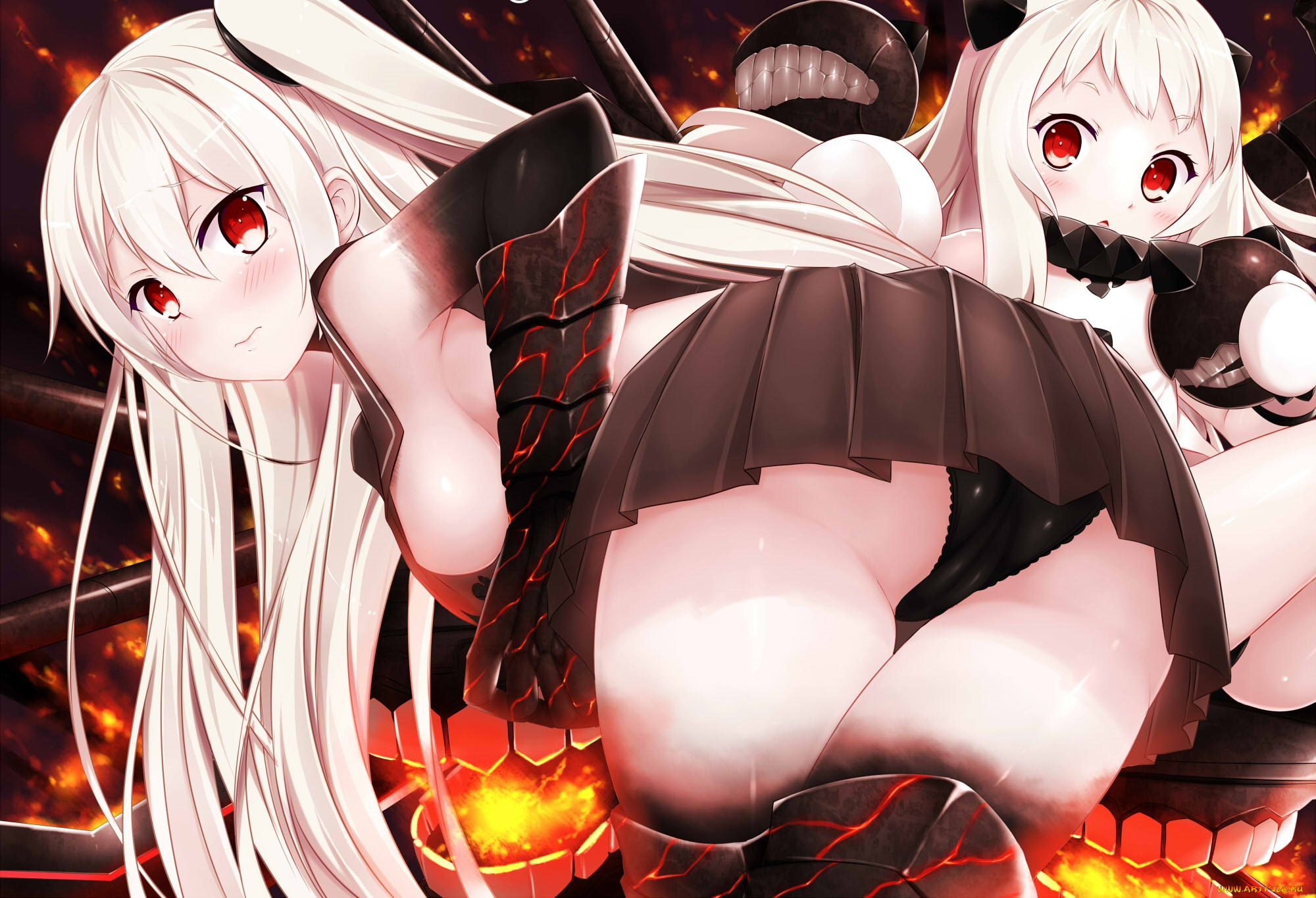 аниме, kantai, collection, aircraft, carrier, hime, northern, ocean, kaho, okashii, девушки, kantai, collection