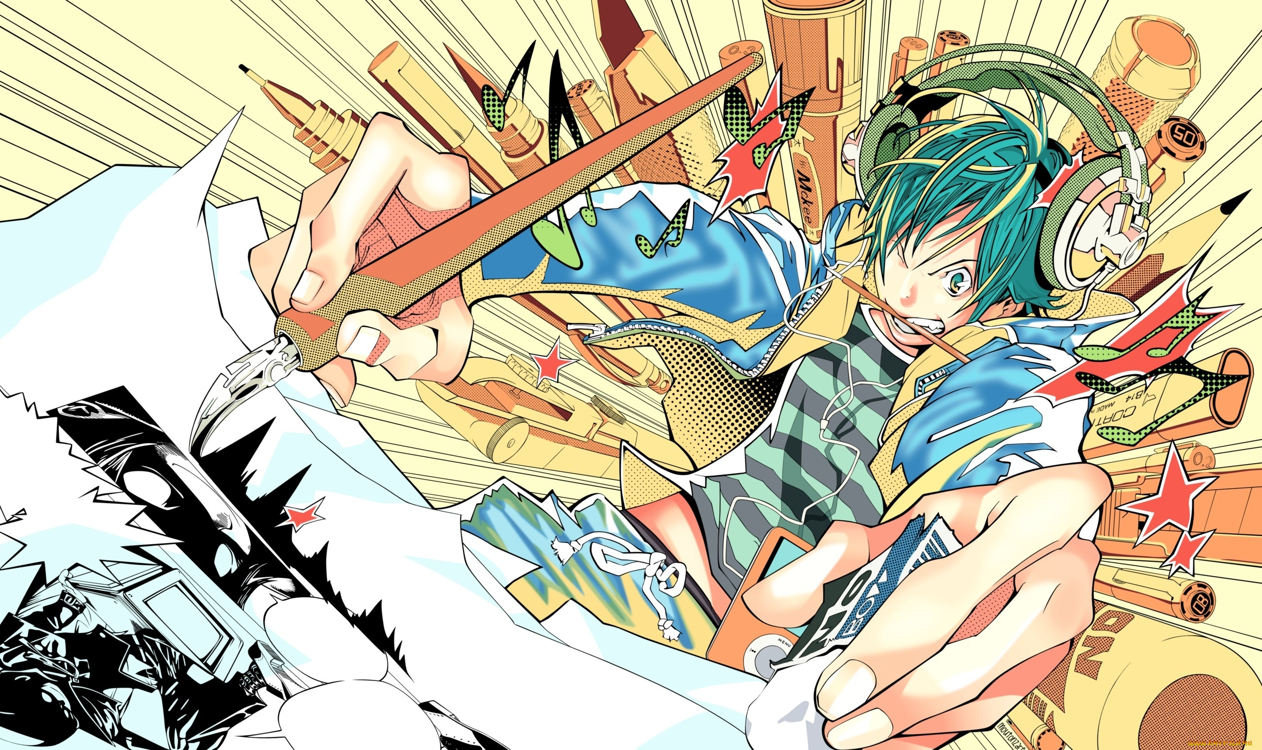 аниме, bakuman, работа, манга, автор, листы, бакуман, mashiro, moritaka