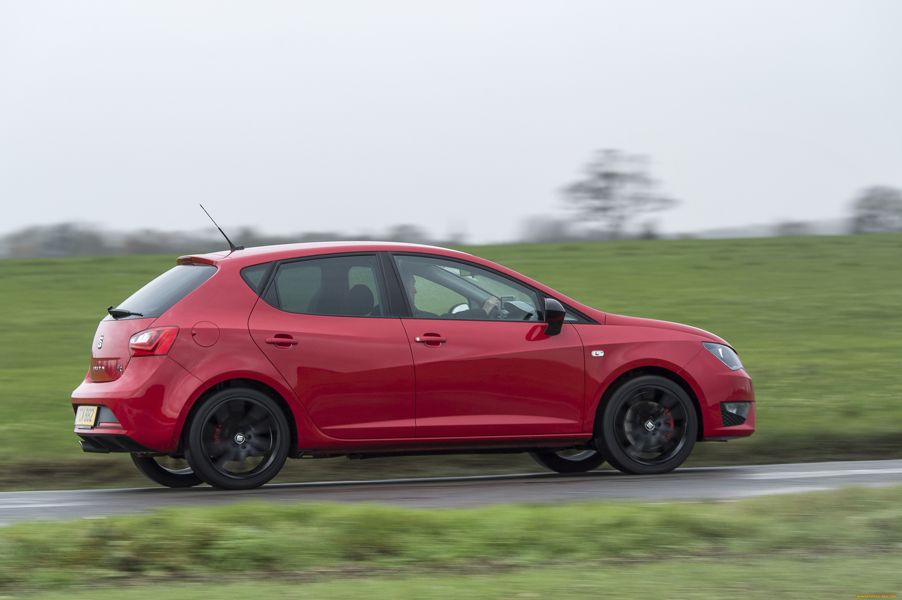 автомобили, seat, ibiza, fr, black, 2014г, красный