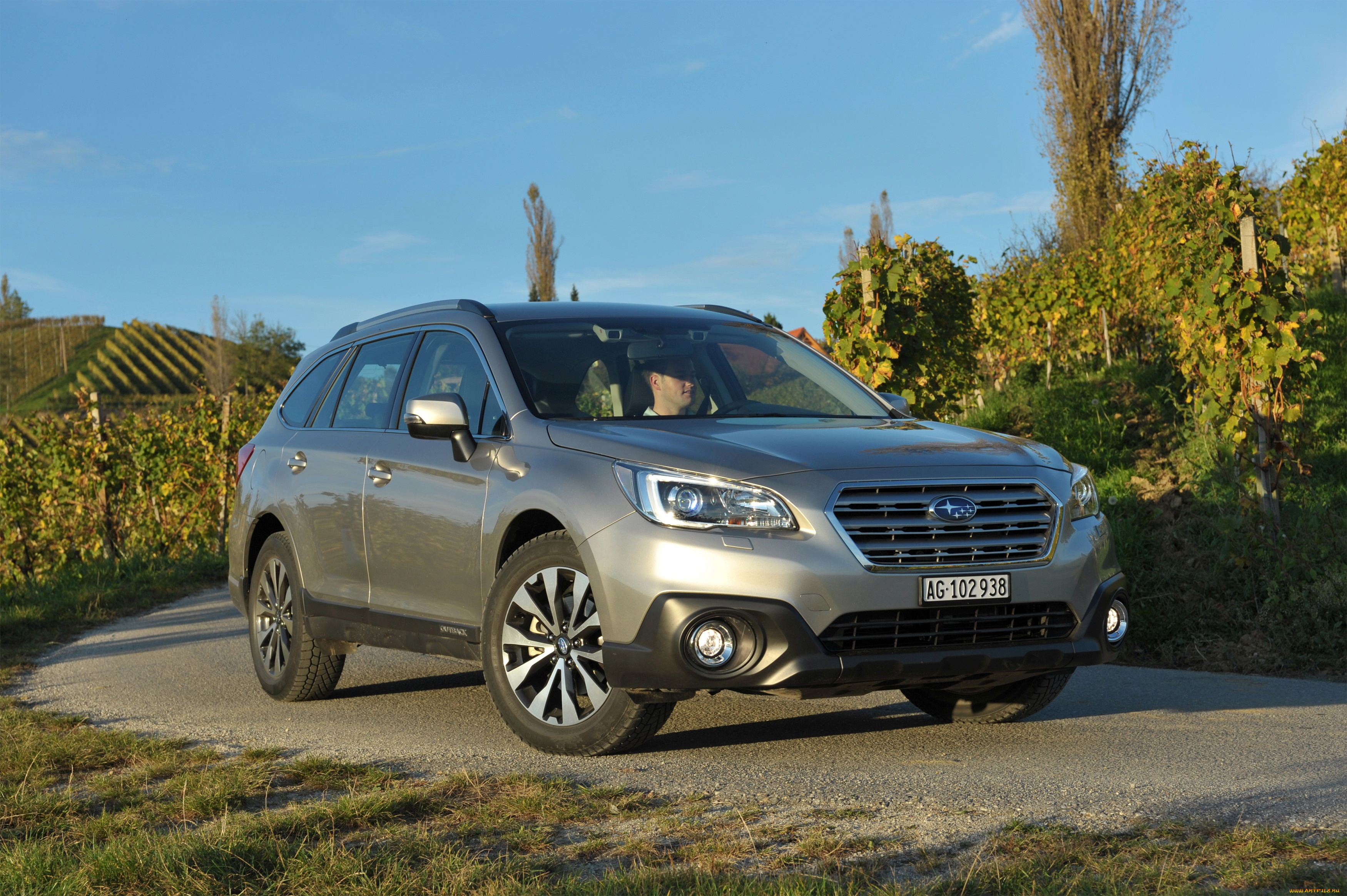 автомобили, subaru, outback, 2-0d, 2015г, серый