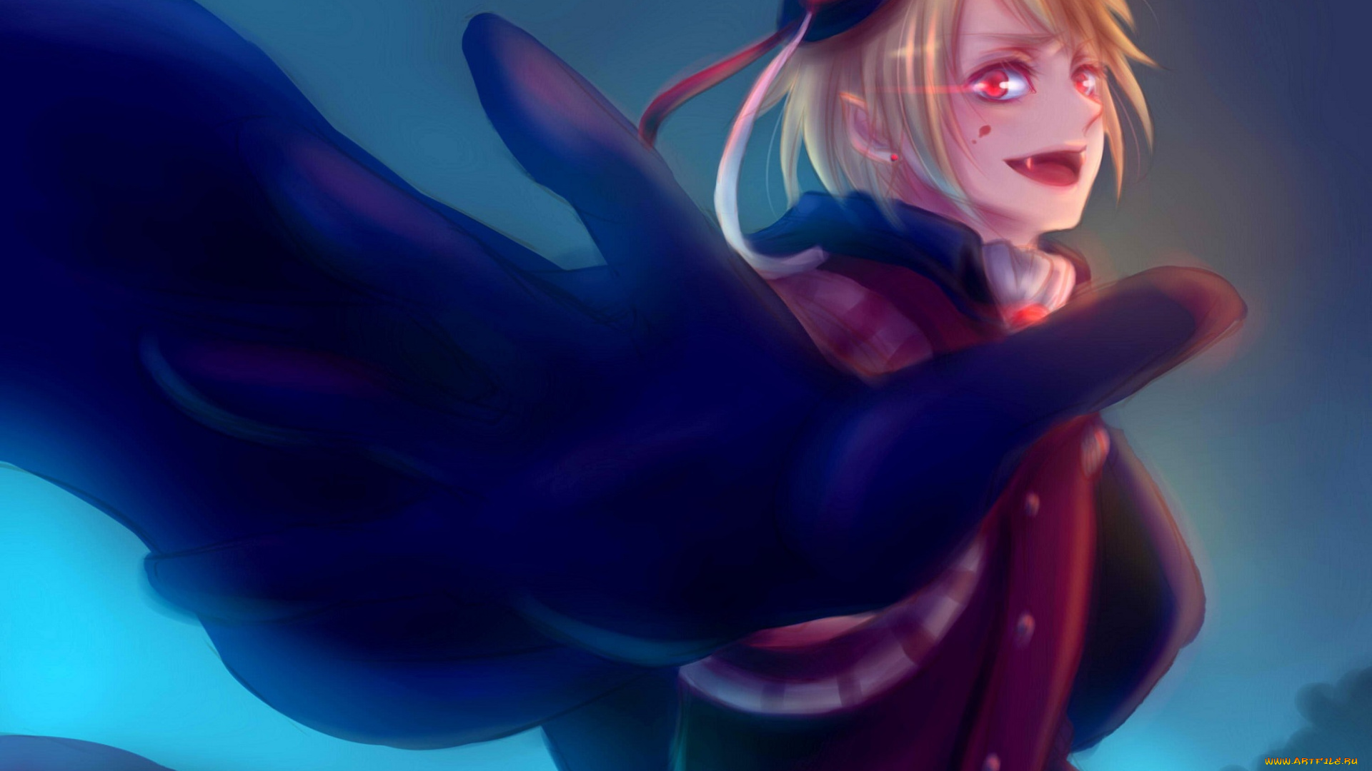 аниме, hetalia, , axis, powers, вампир, парень, арт