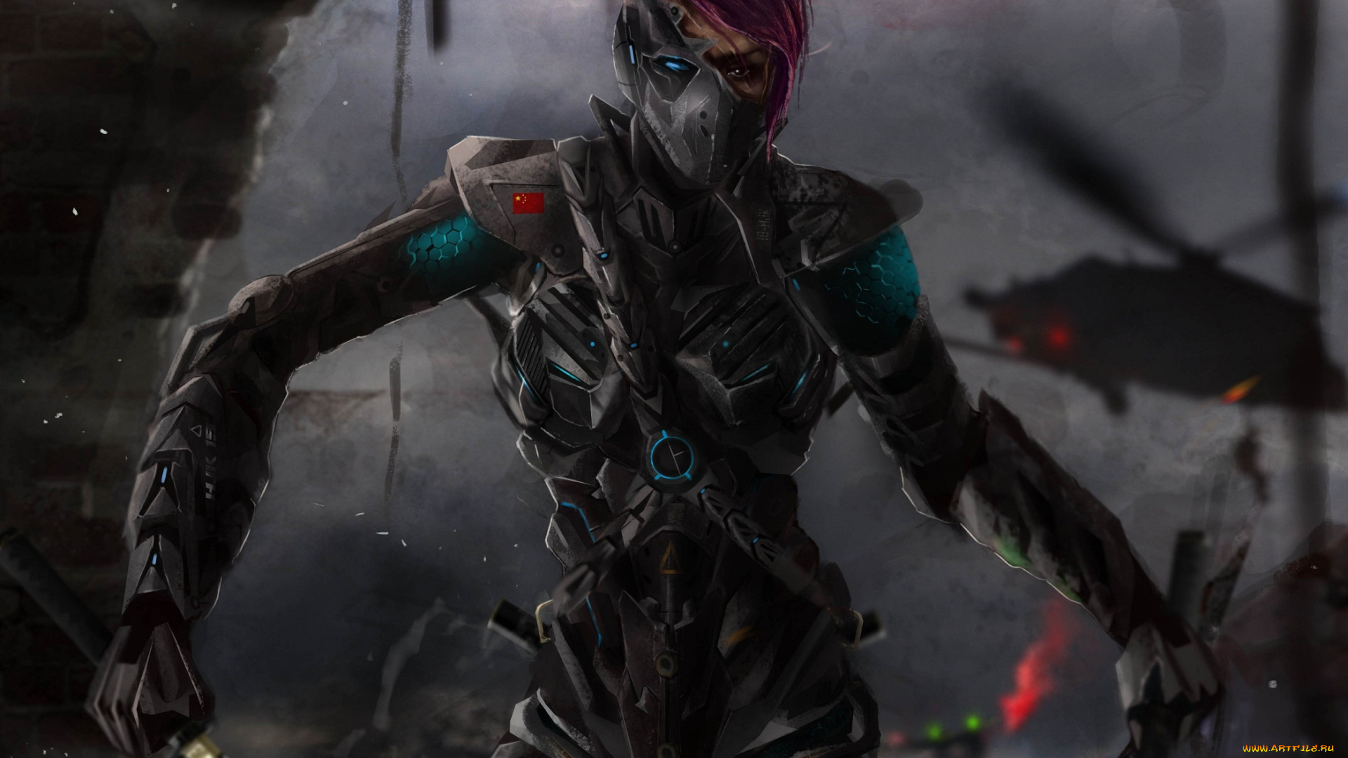 фэнтези, роботы, , киборги, , механизмы, киборг, арт