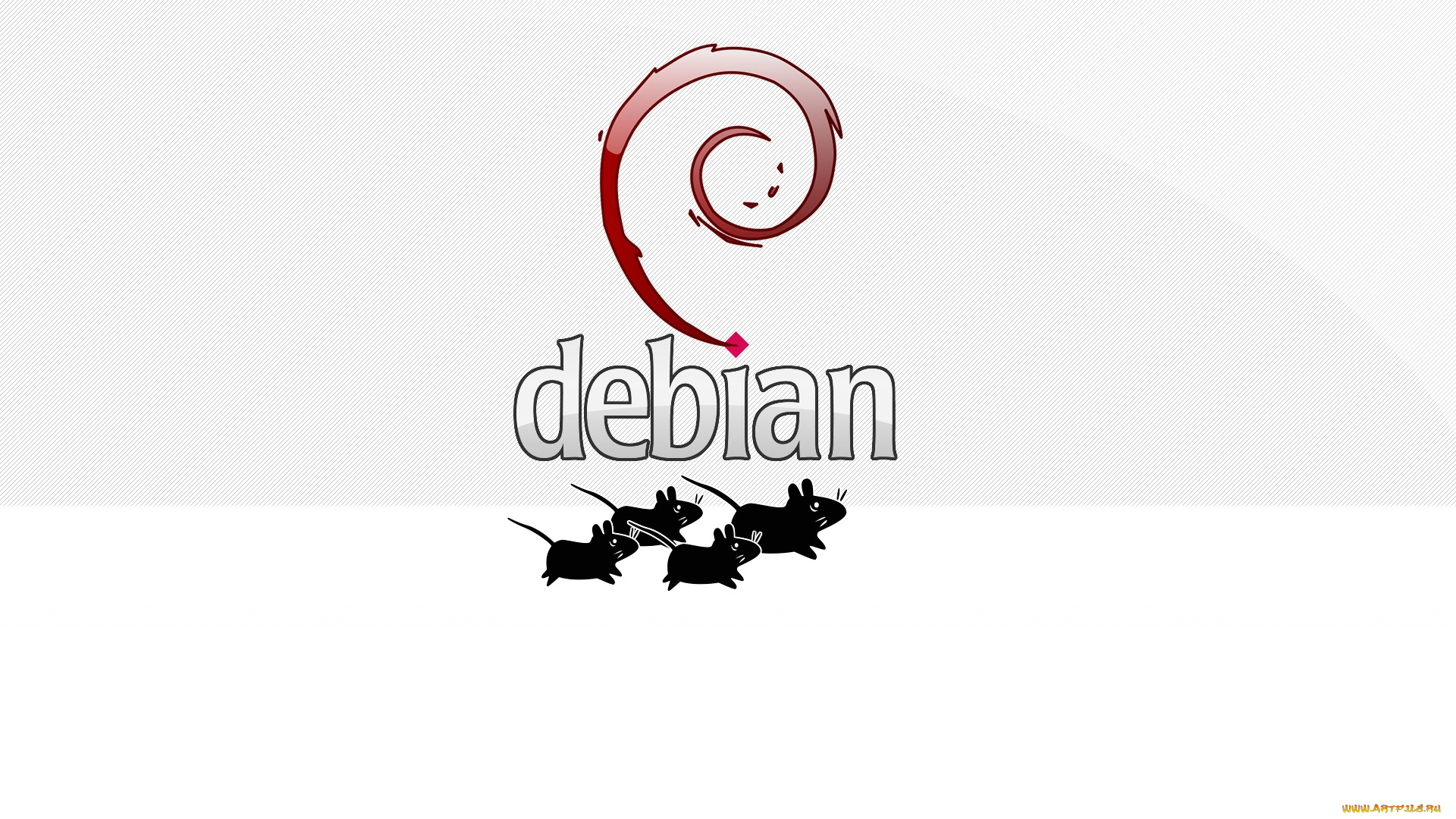 компьютеры, debian, логотип, фон