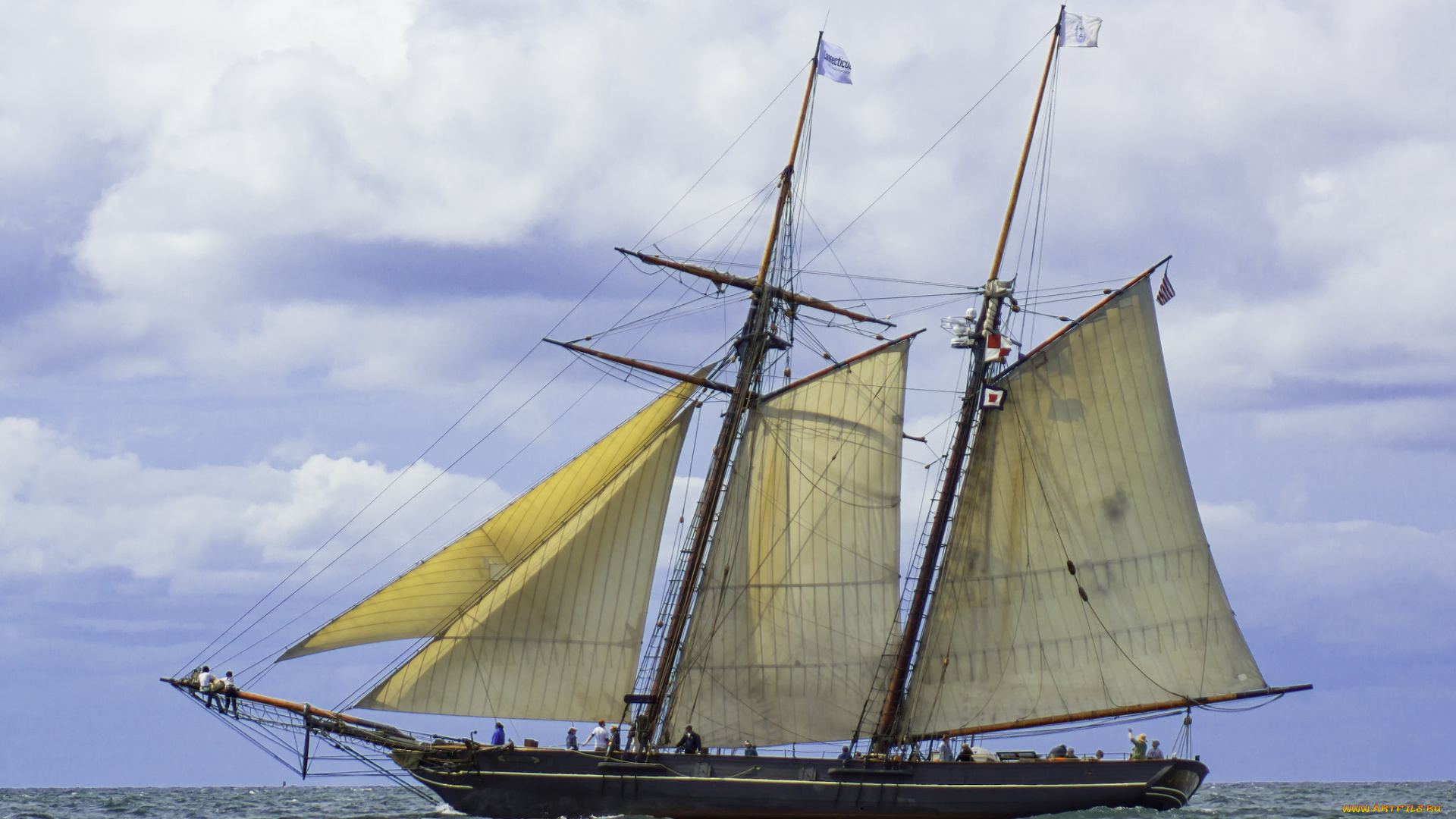 корабли, парусники, мачты, паруса