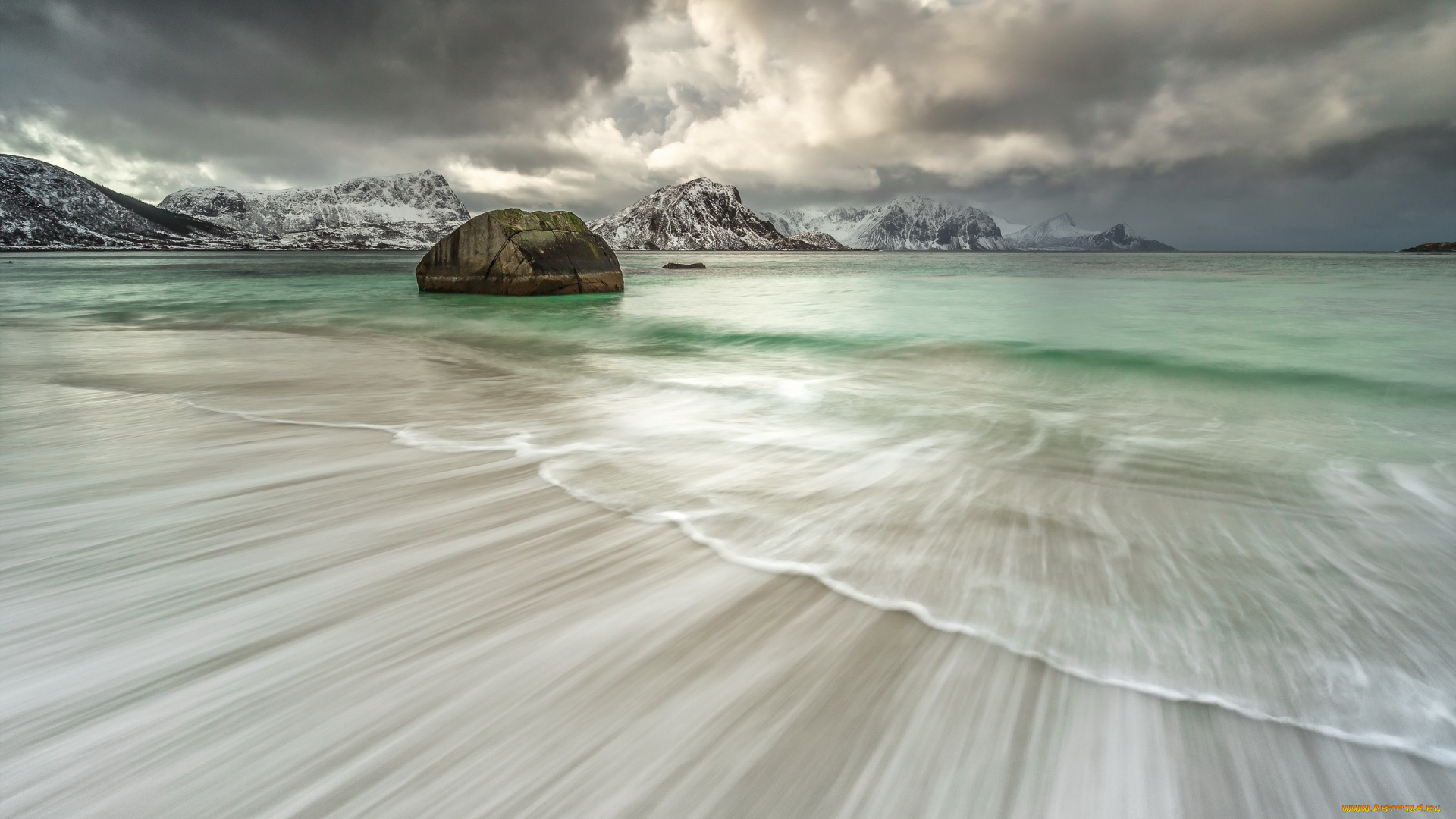 природа, побережье, горы, море