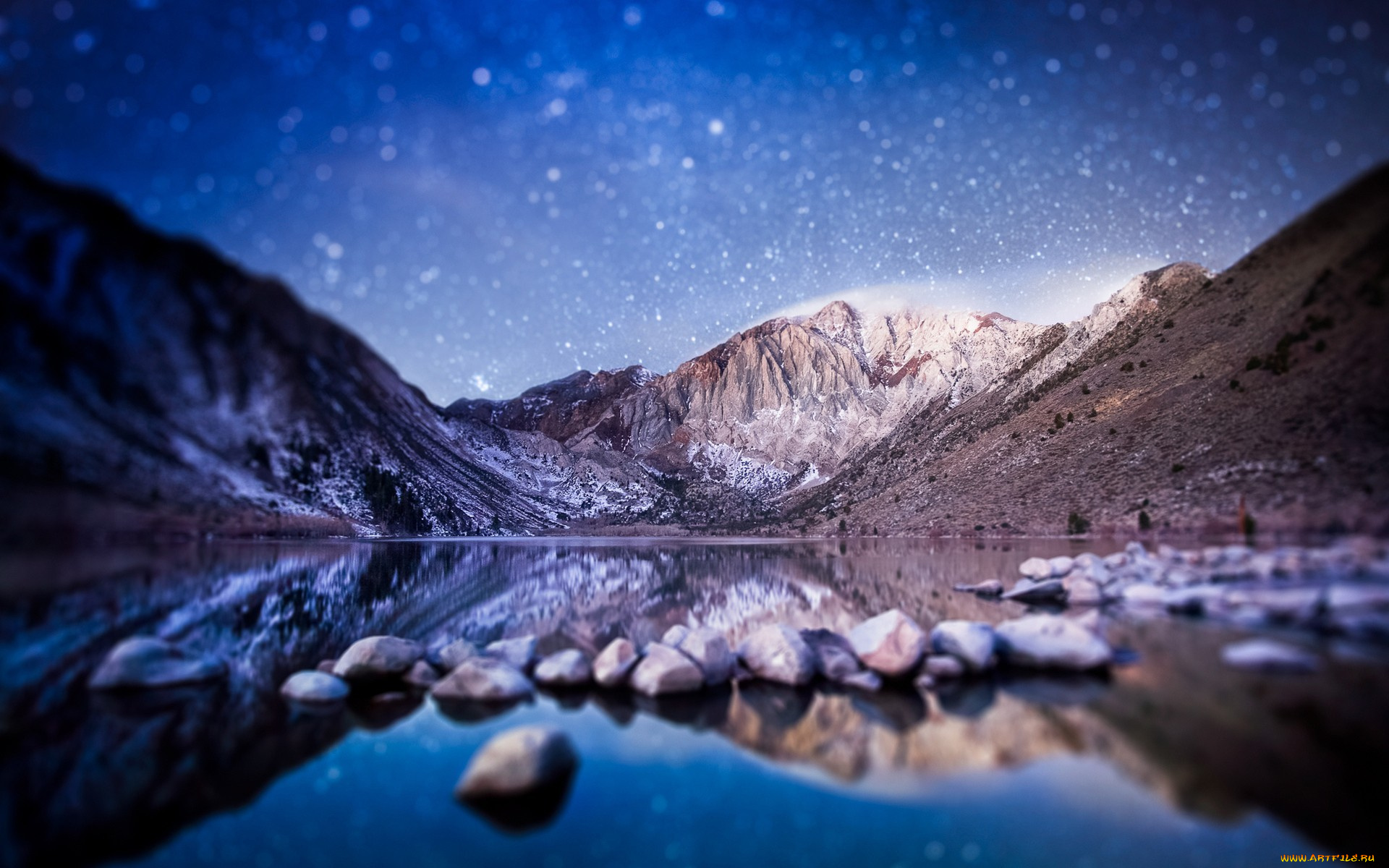 природа, реки, озера, небо, горы, озеро, камни