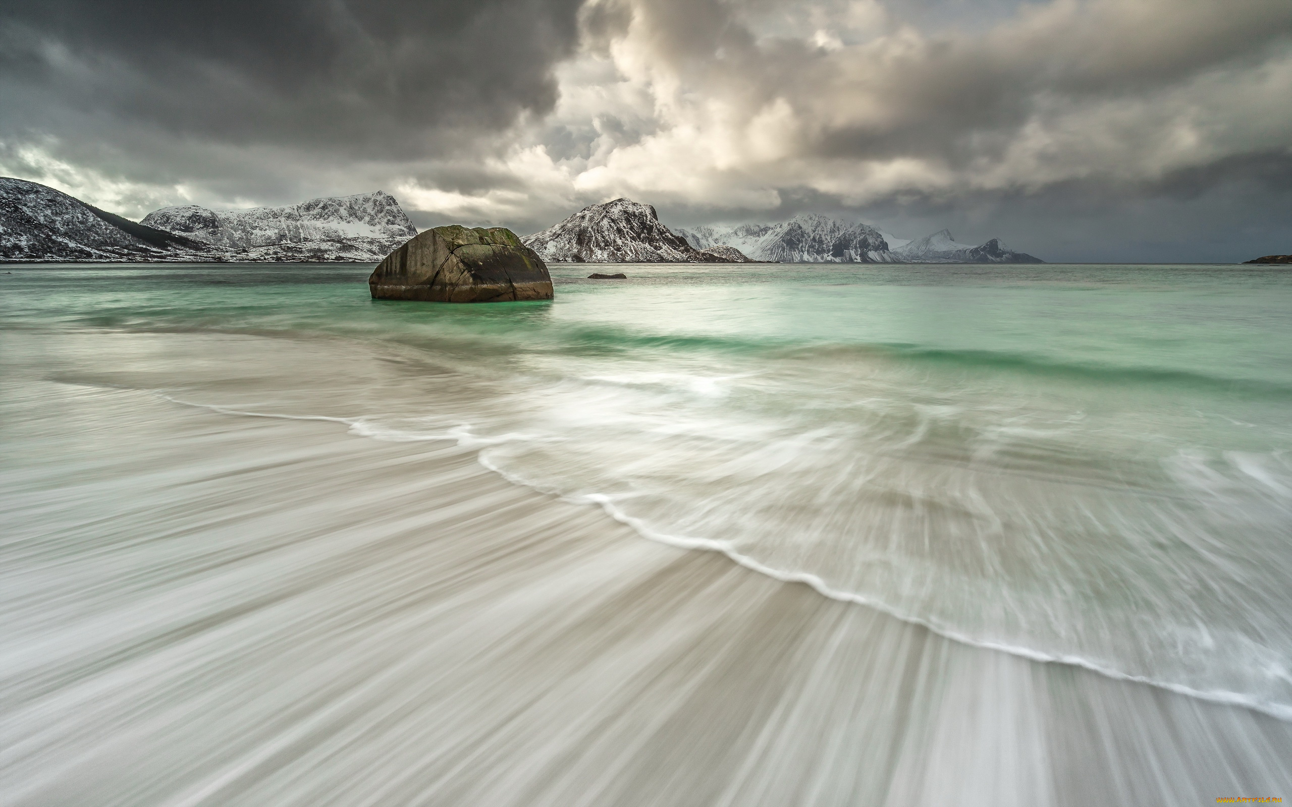 природа, побережье, горы, море