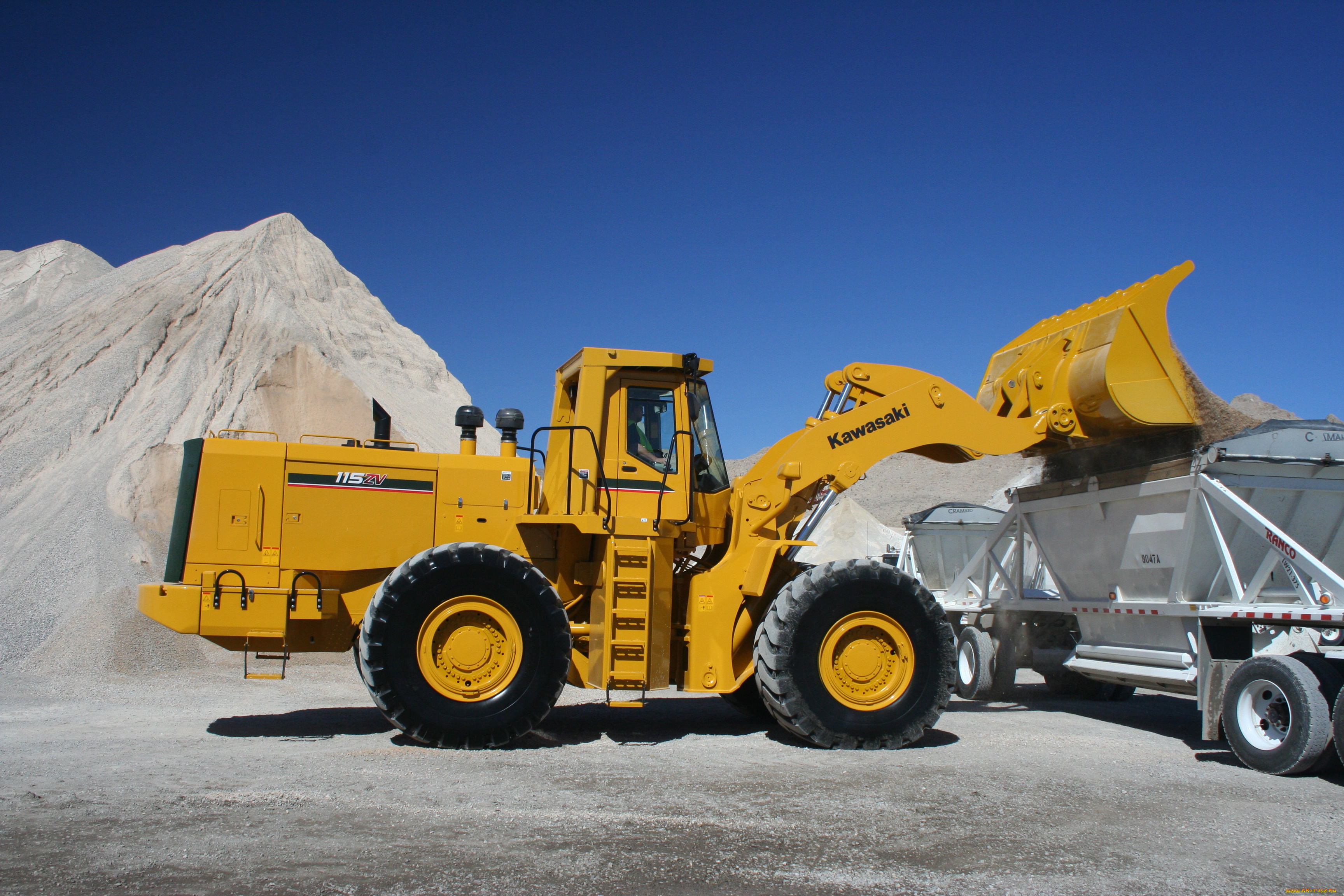 техника, фронтальные, погрузчики, kawasaki