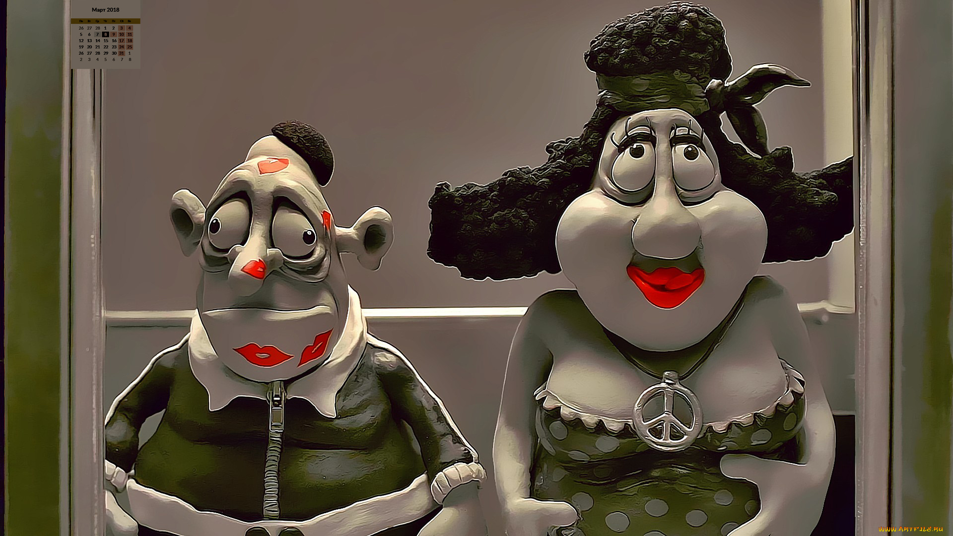 календари, кино, , мультфильмы, 2018, женщина, взгляд, мужчина