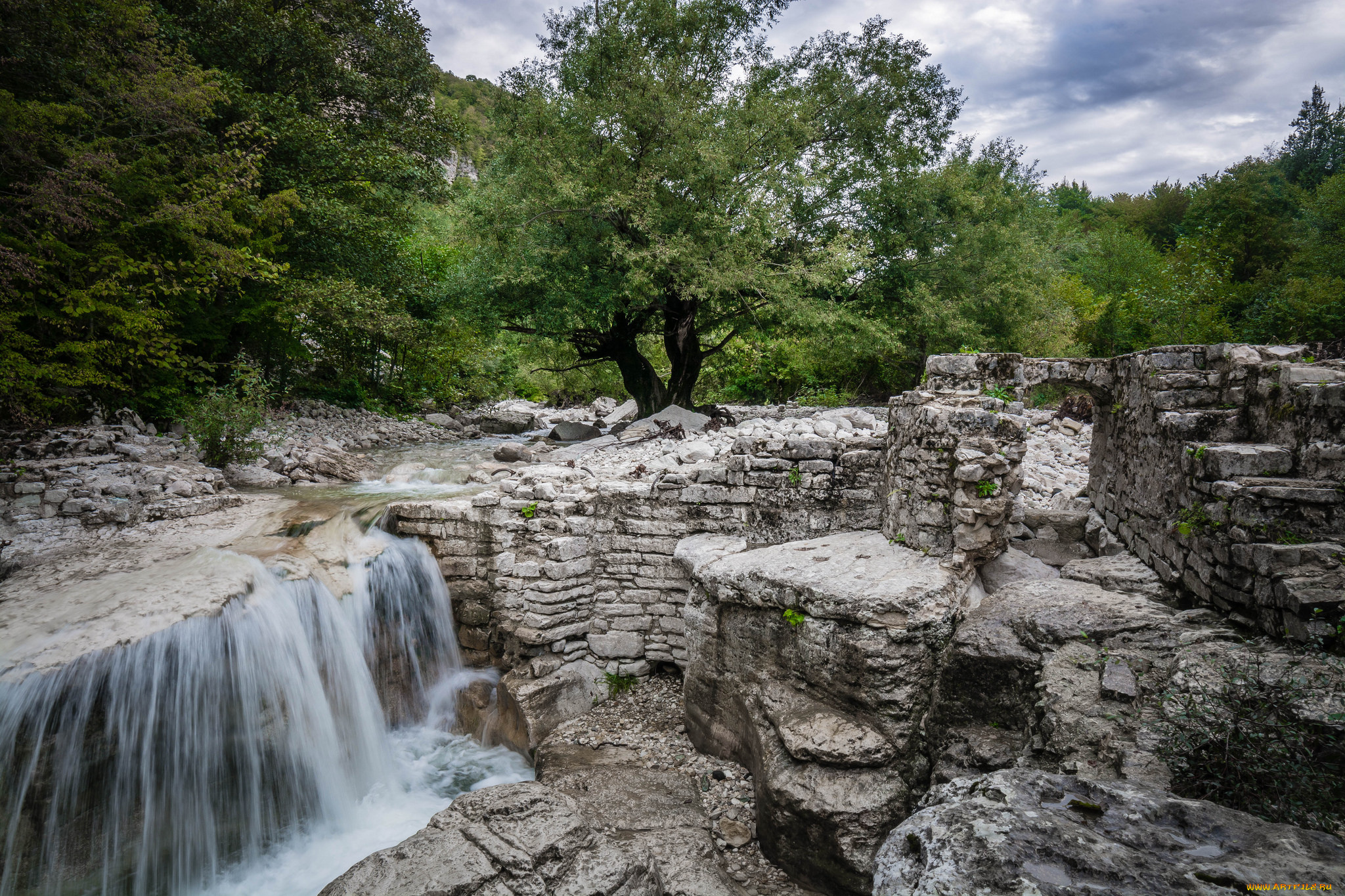 природа, водопады, простор