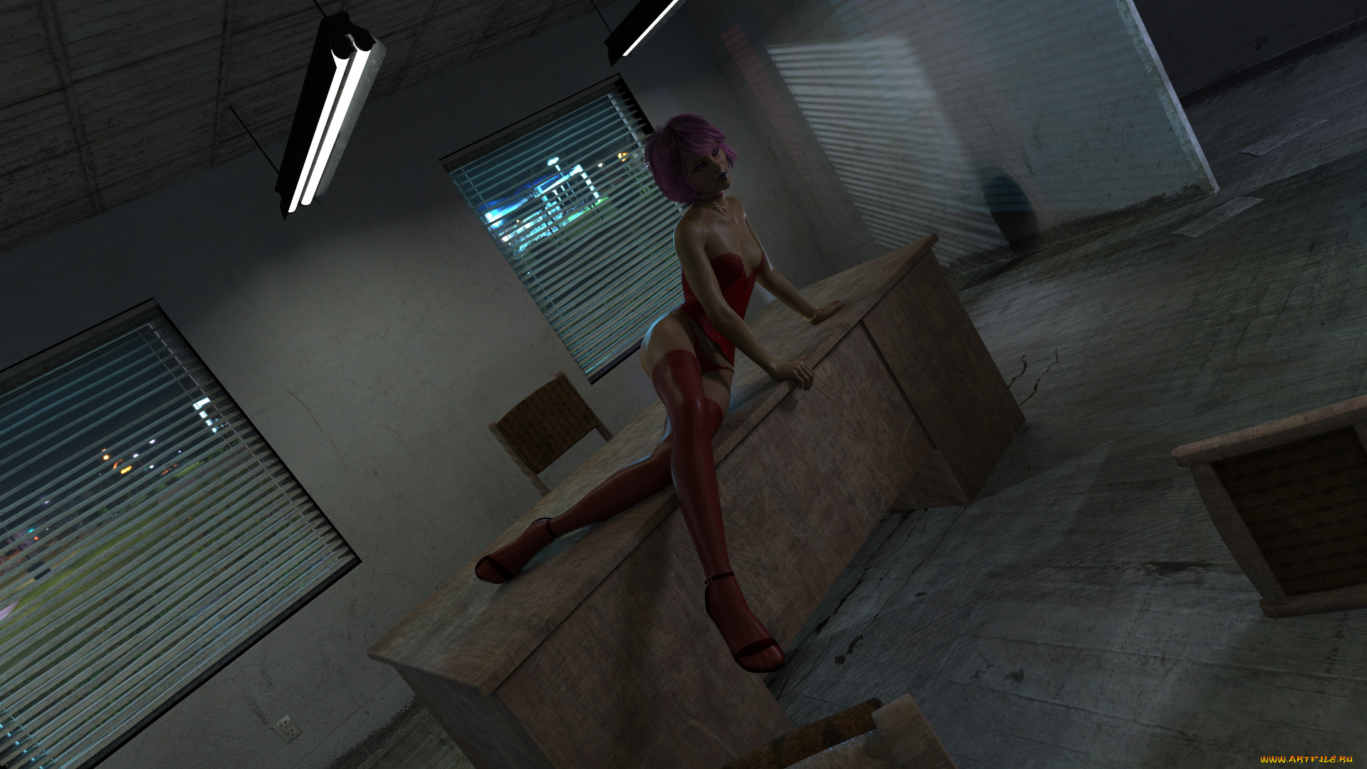 3д, графика, люди, , people, девушка, взгляд, фон