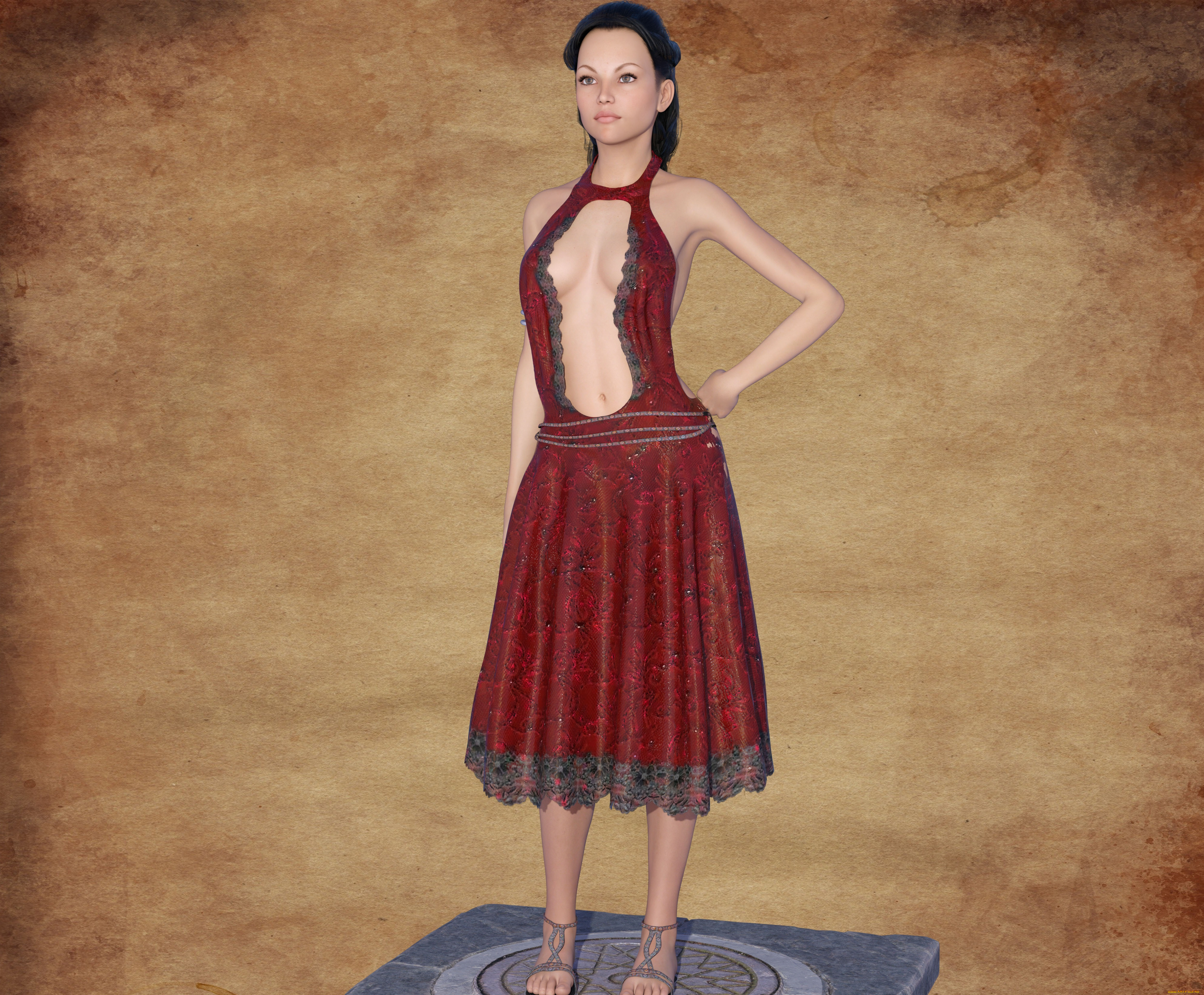 3д, графика, люди, , people, фон, взгляд, девушка