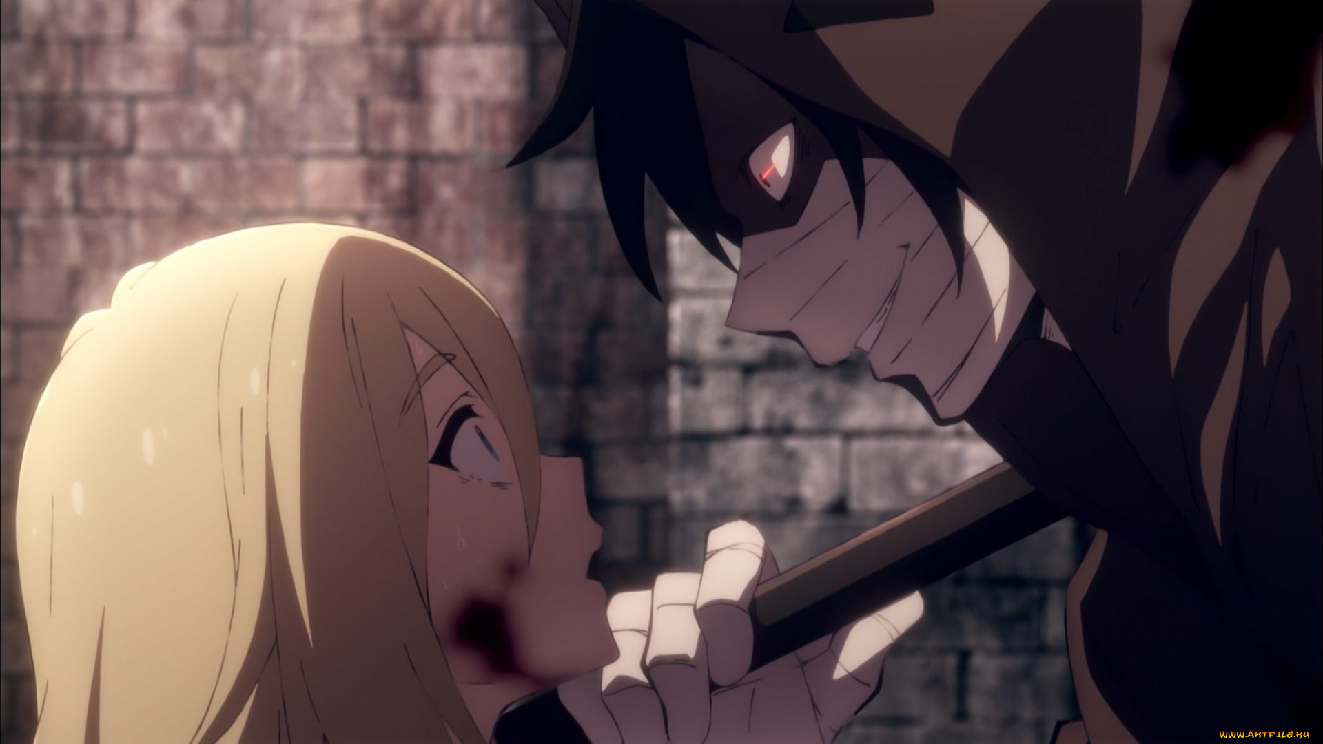 аниме, satsuriku, no, tenshi, ангел, кровопролития