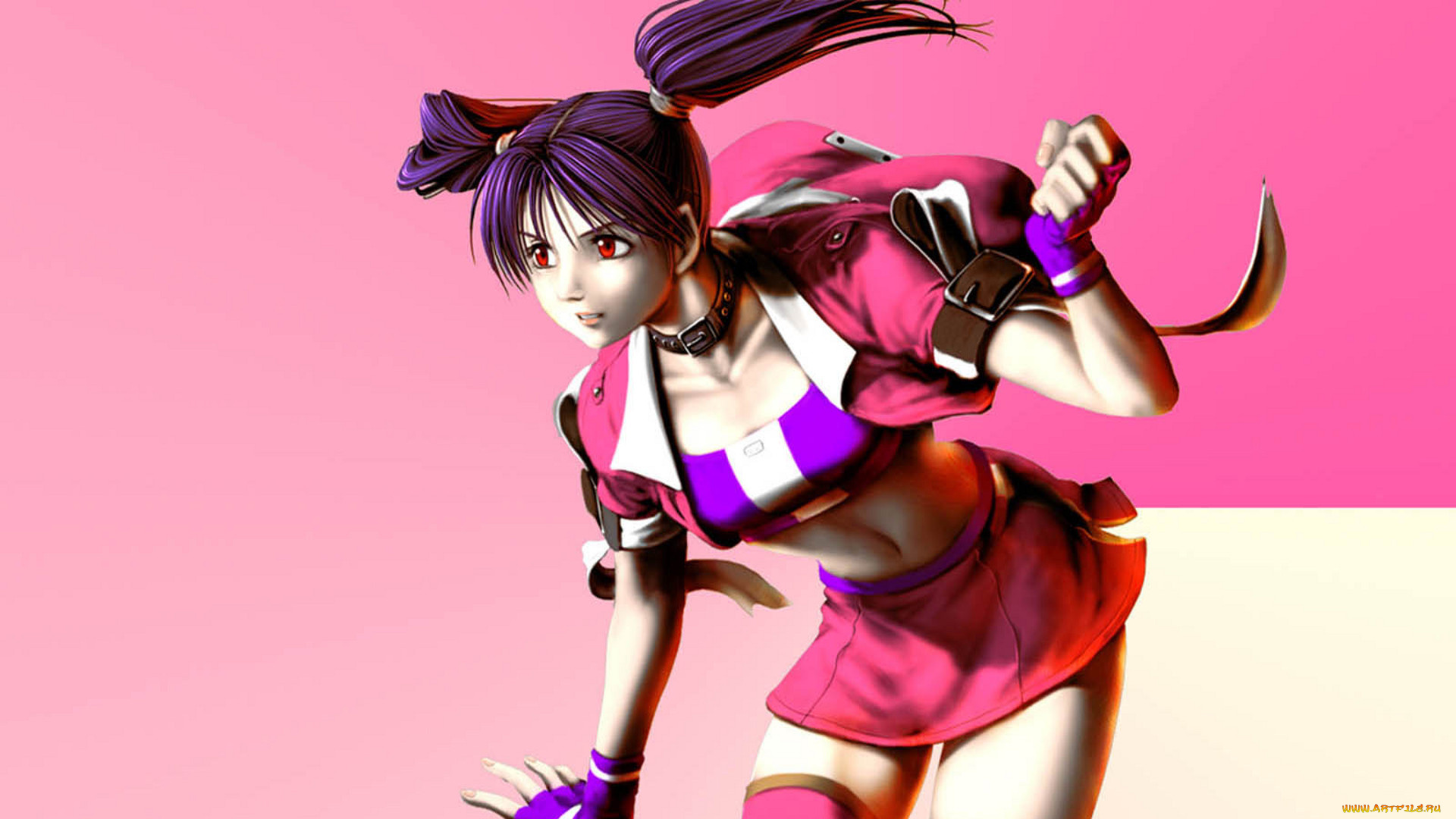 видео, игры, bloody, roar, 3, девушка, рюкзак