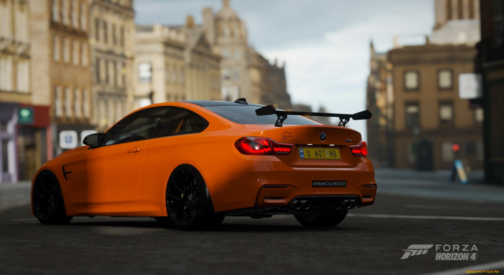 видео, игры, forza, horizon, 4, forza, horizon, 4, видеоигры, stance, тюнинг, bmw, m4, gts, nordschleife, вид, сзади