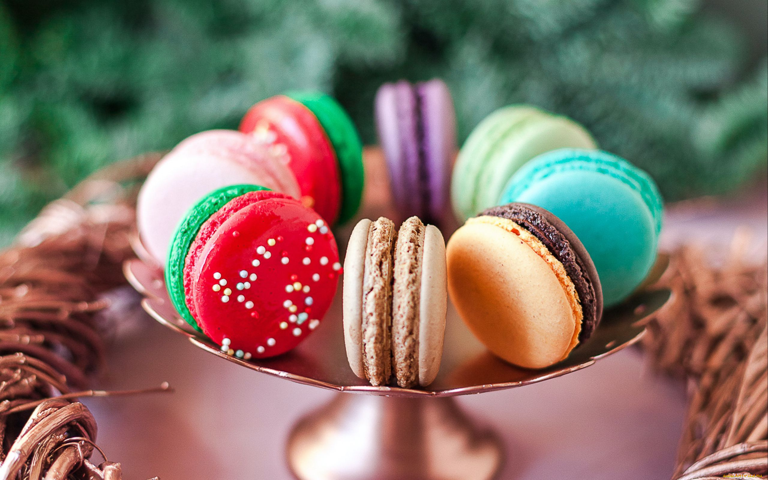 еда, макаруны, лакомство, печенье, ассорти