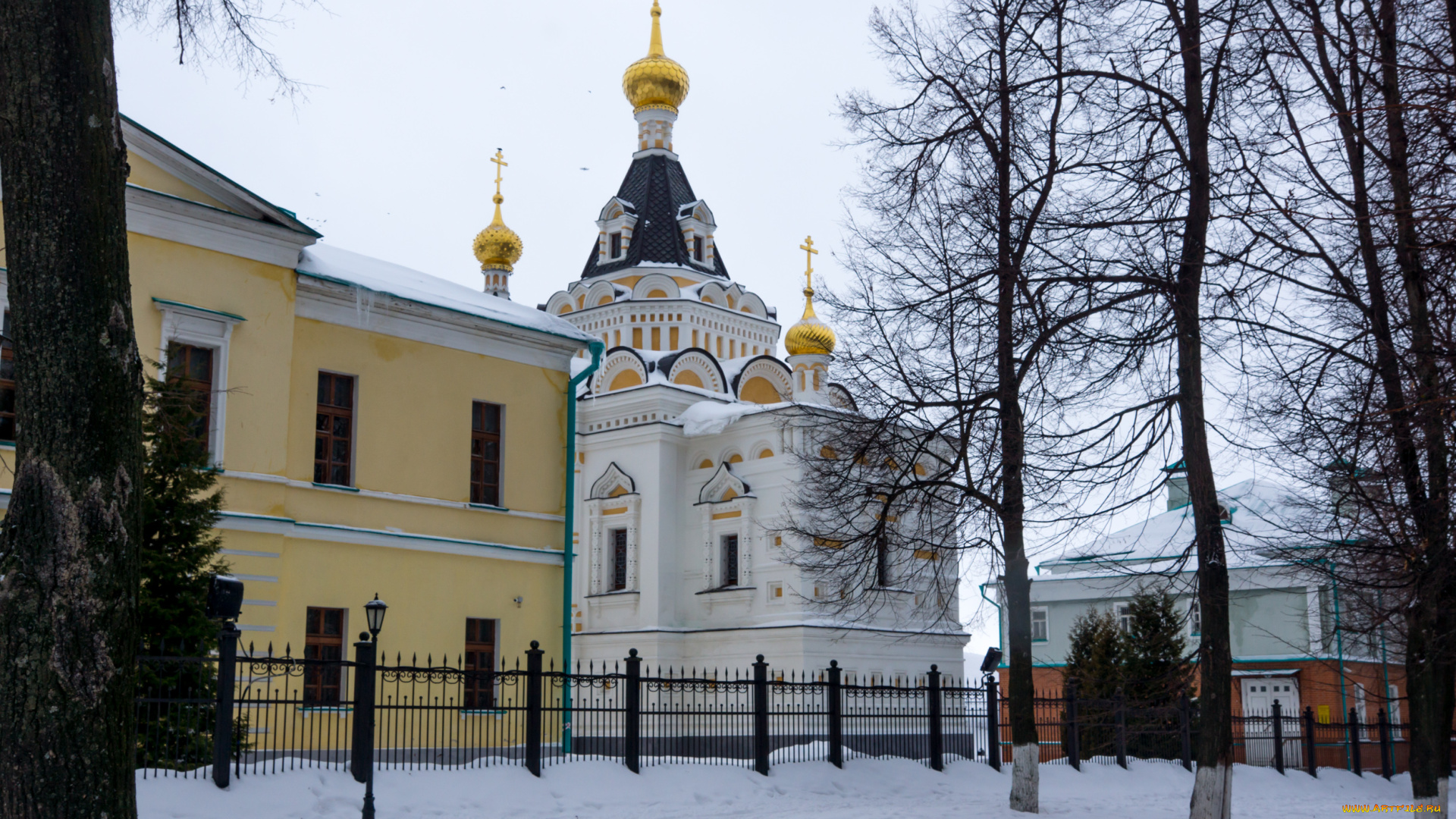 города, дмитров, , россия, елизаветинская, церковь, дмитров, зима, православие