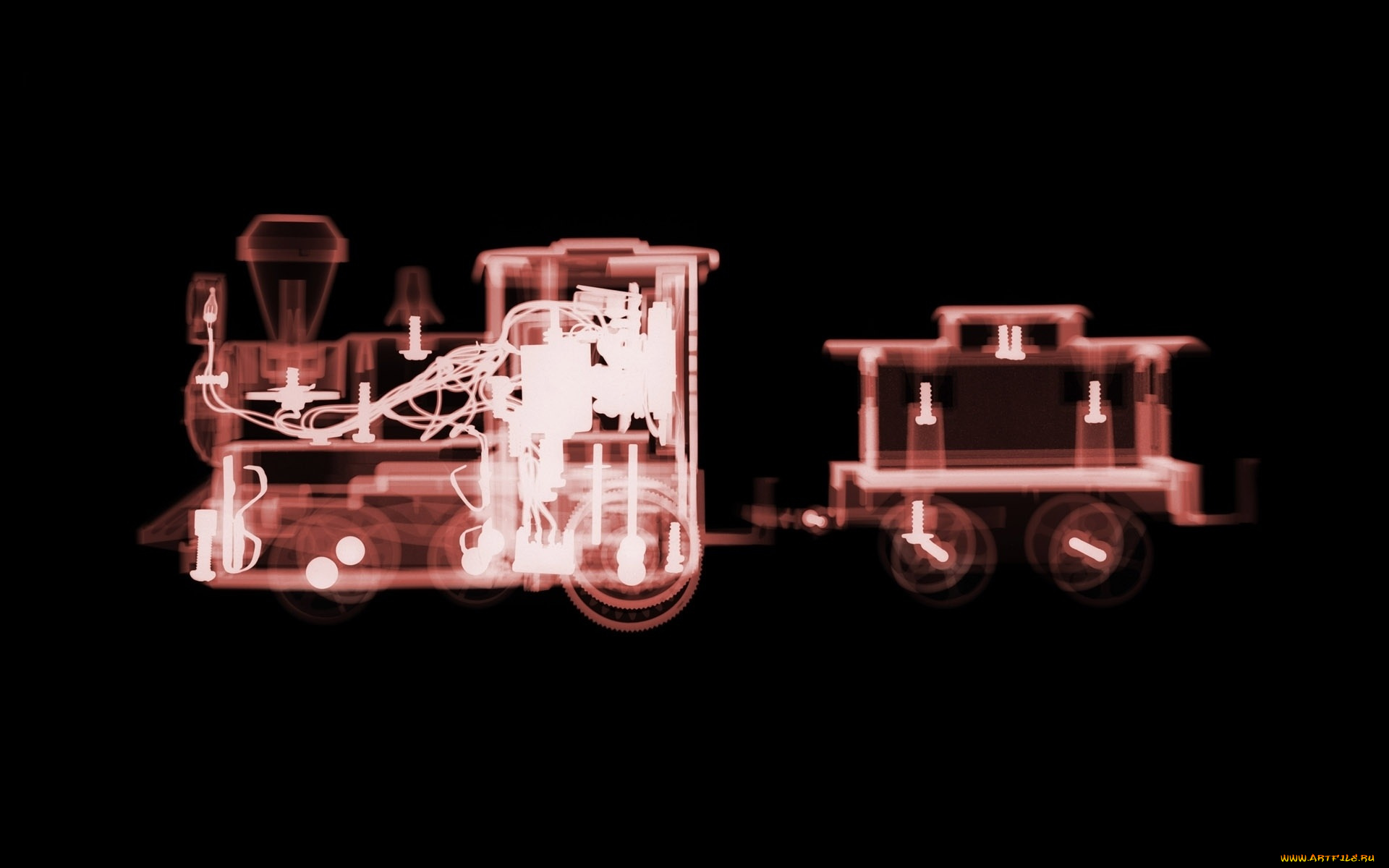 разное, кости, , рентген, паровозик, игрушка