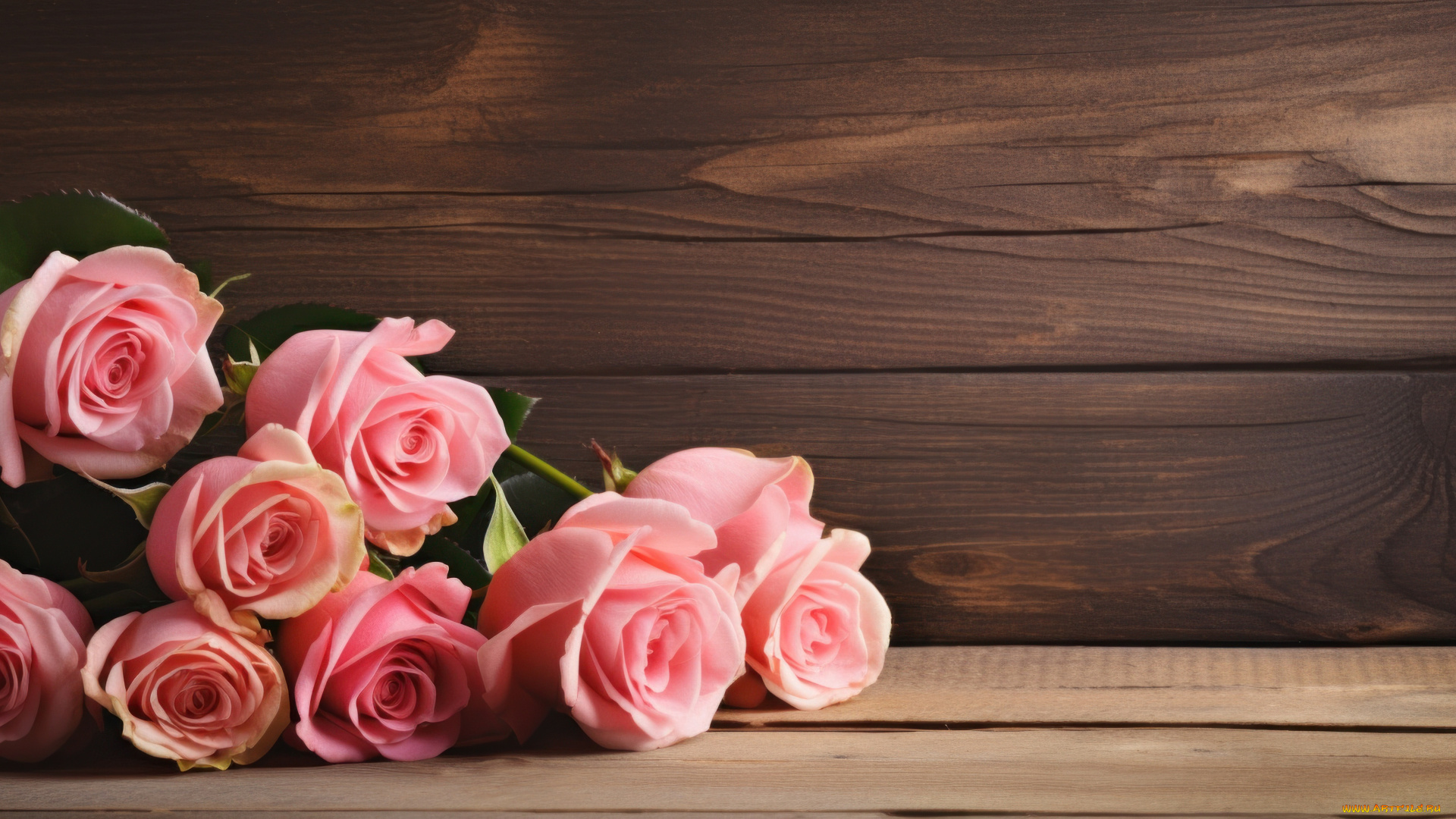 3д, графика, цветы, , flowers, цветы, доски, розы, букет, ии-арт, нейросеть