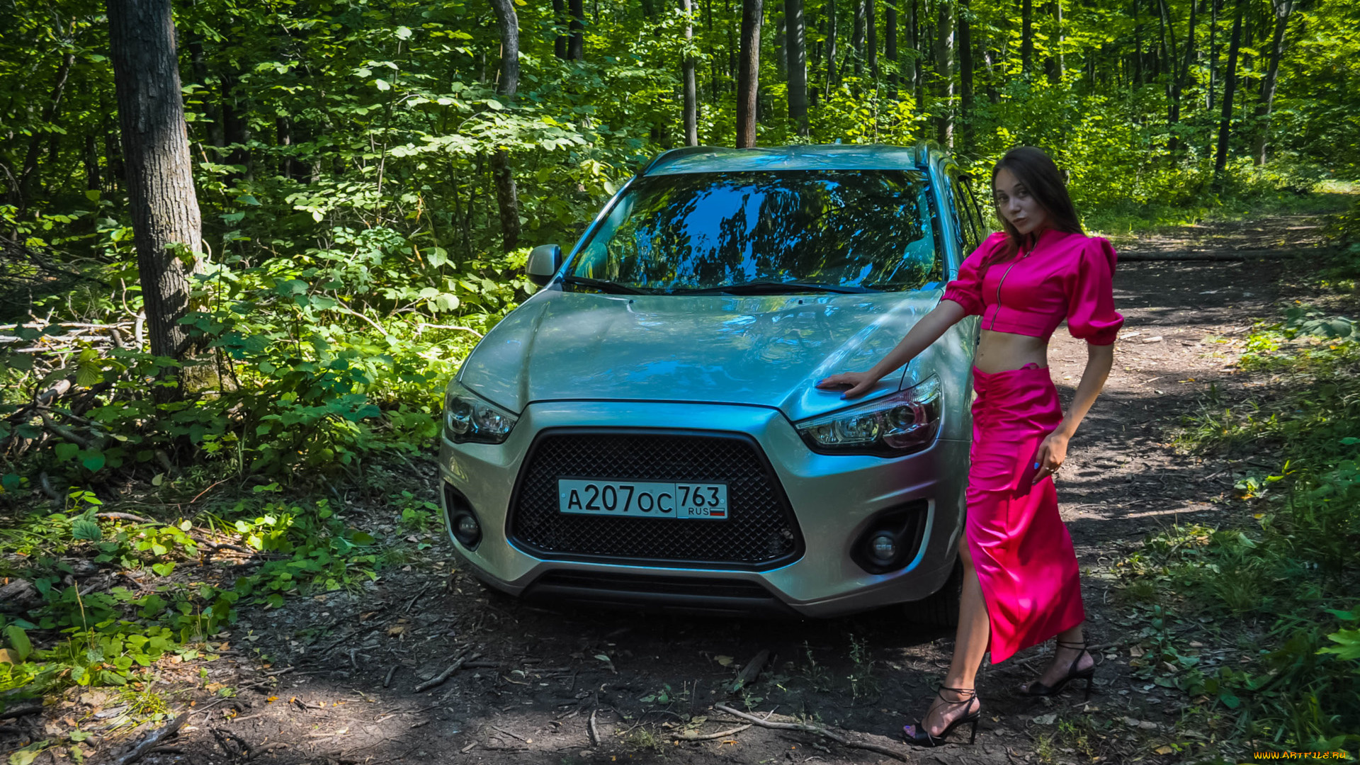 автомобили, -авто, с, девушками, mitsubishi, asx