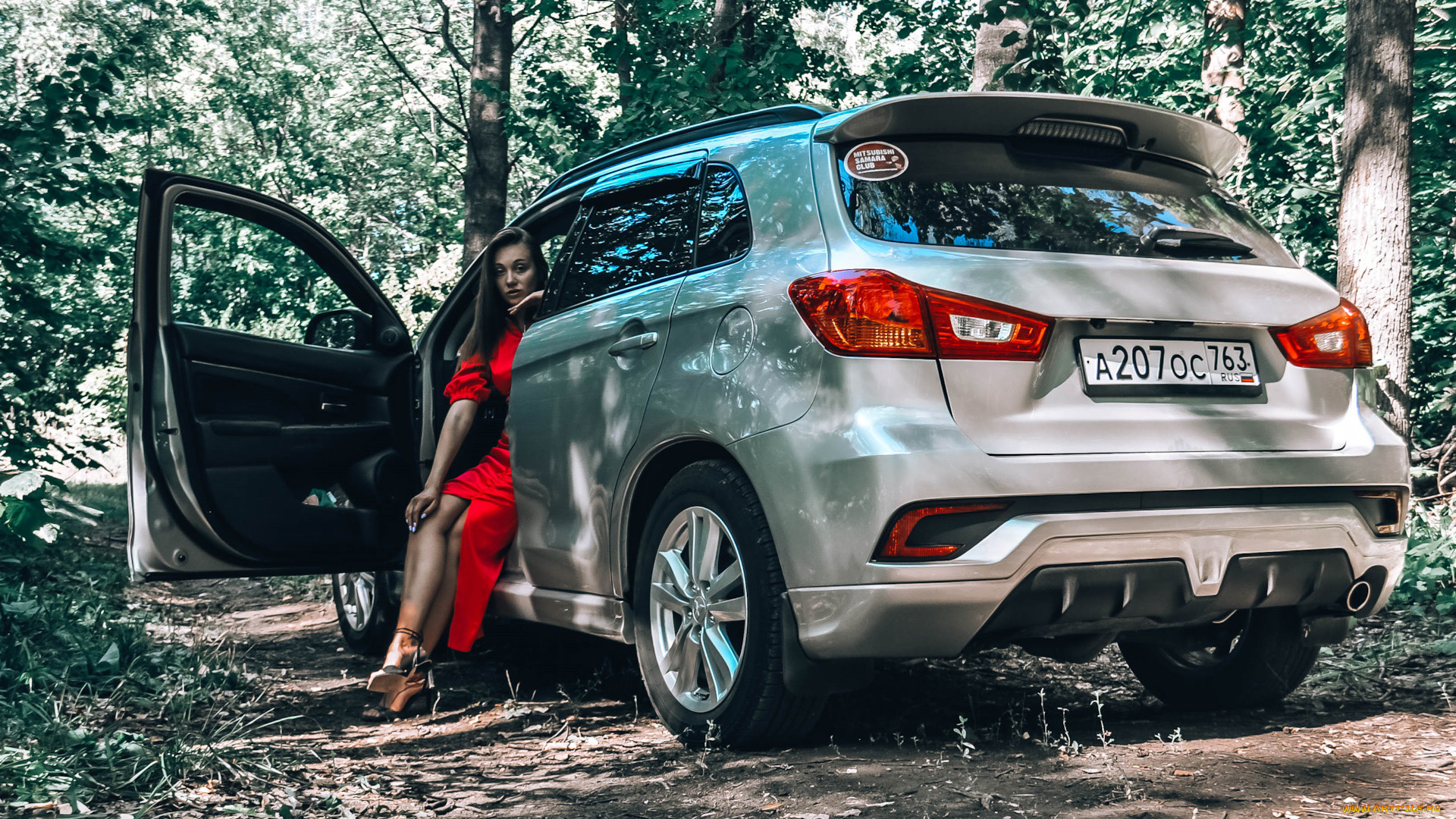 автомобили, -авто, с, девушками, mitsubishi, asx