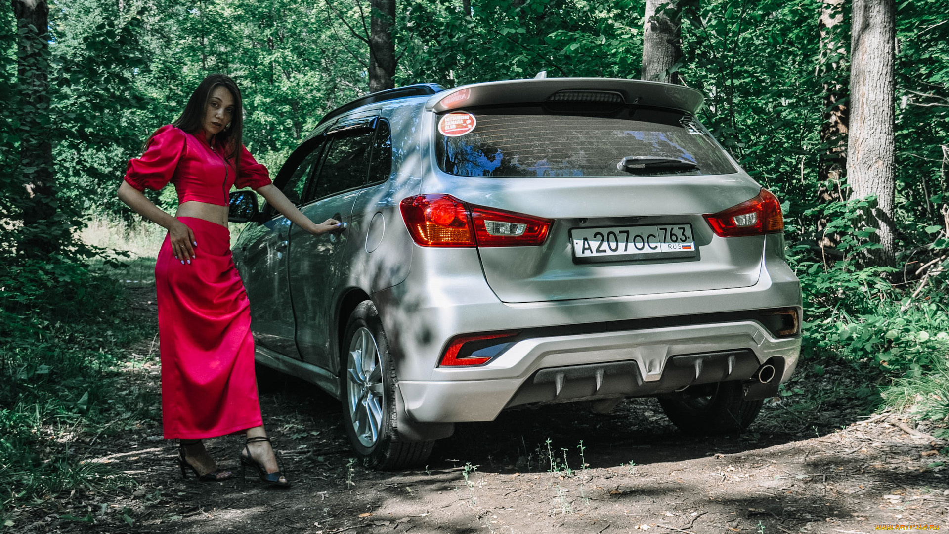 автомобили, -авто, с, девушками, mitsubishi, asx