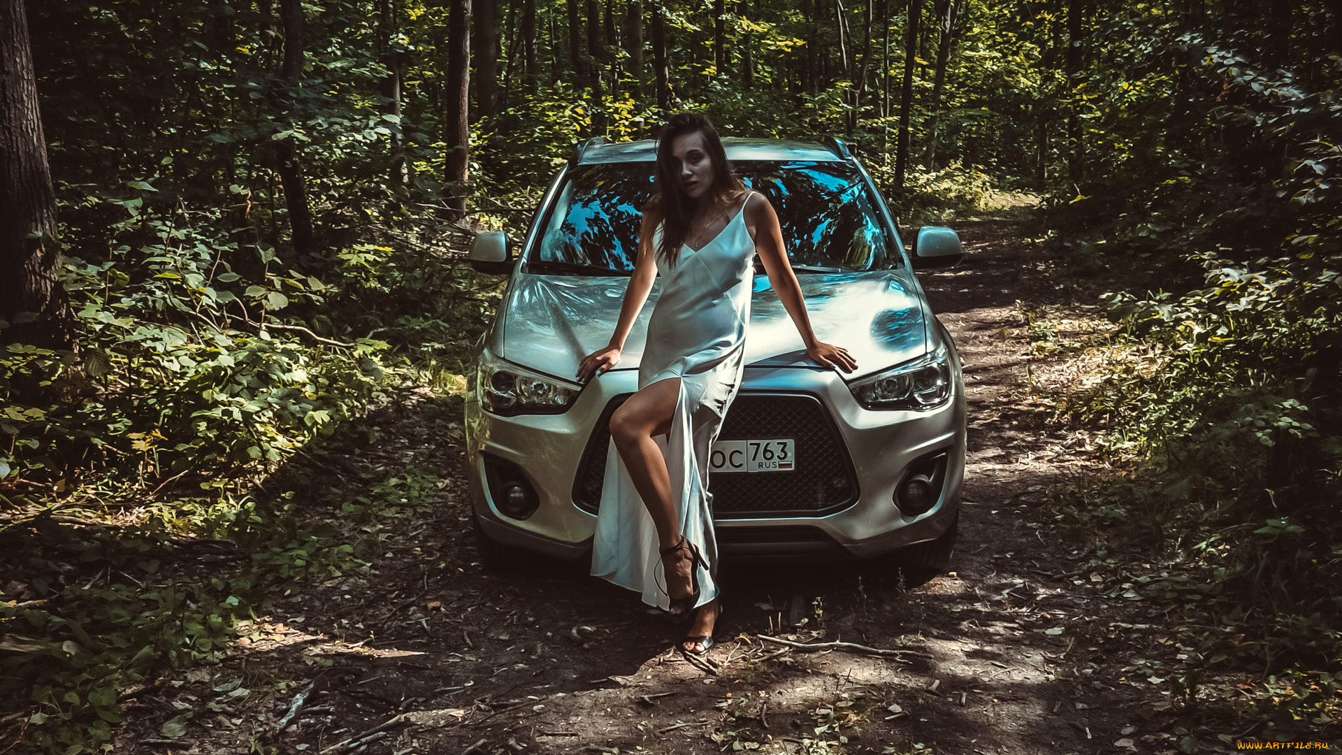 автомобили, -авто, с, девушками, mitsubishi, asx