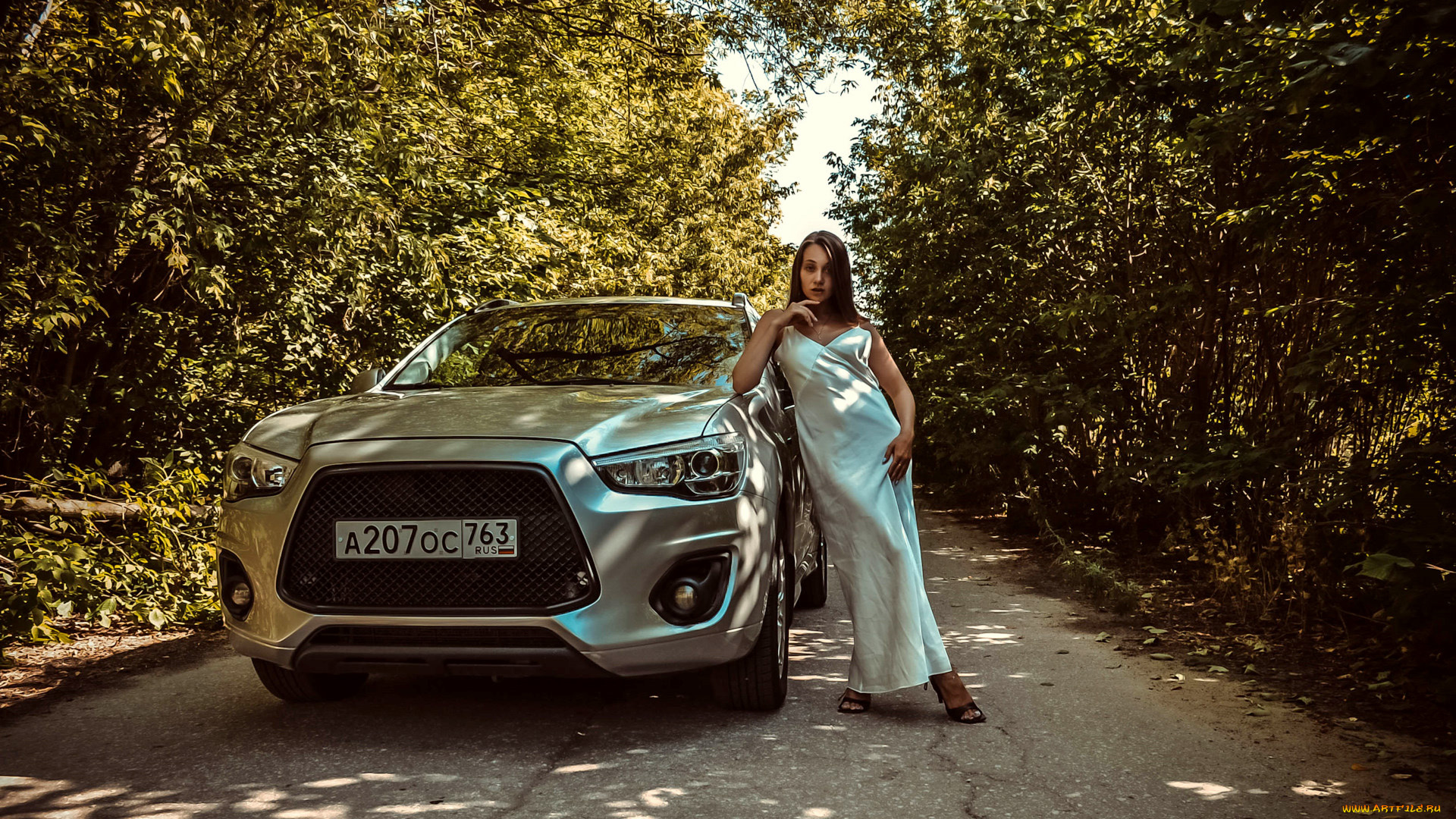 автомобили, -авто, с, девушками, mitsubishi, asx