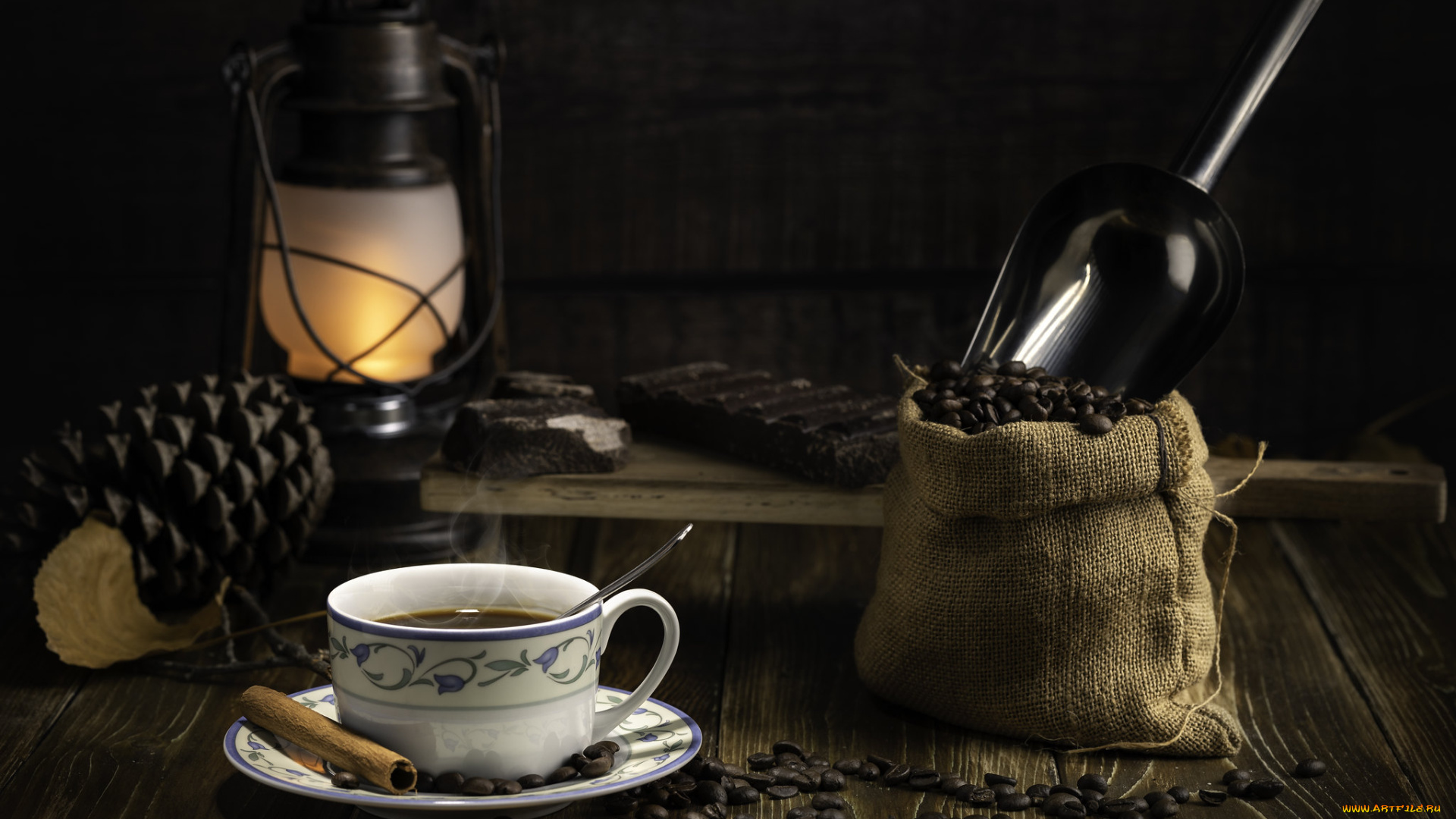 еда, кофе, , кофейные, зёрна, лампа, зерна, корица