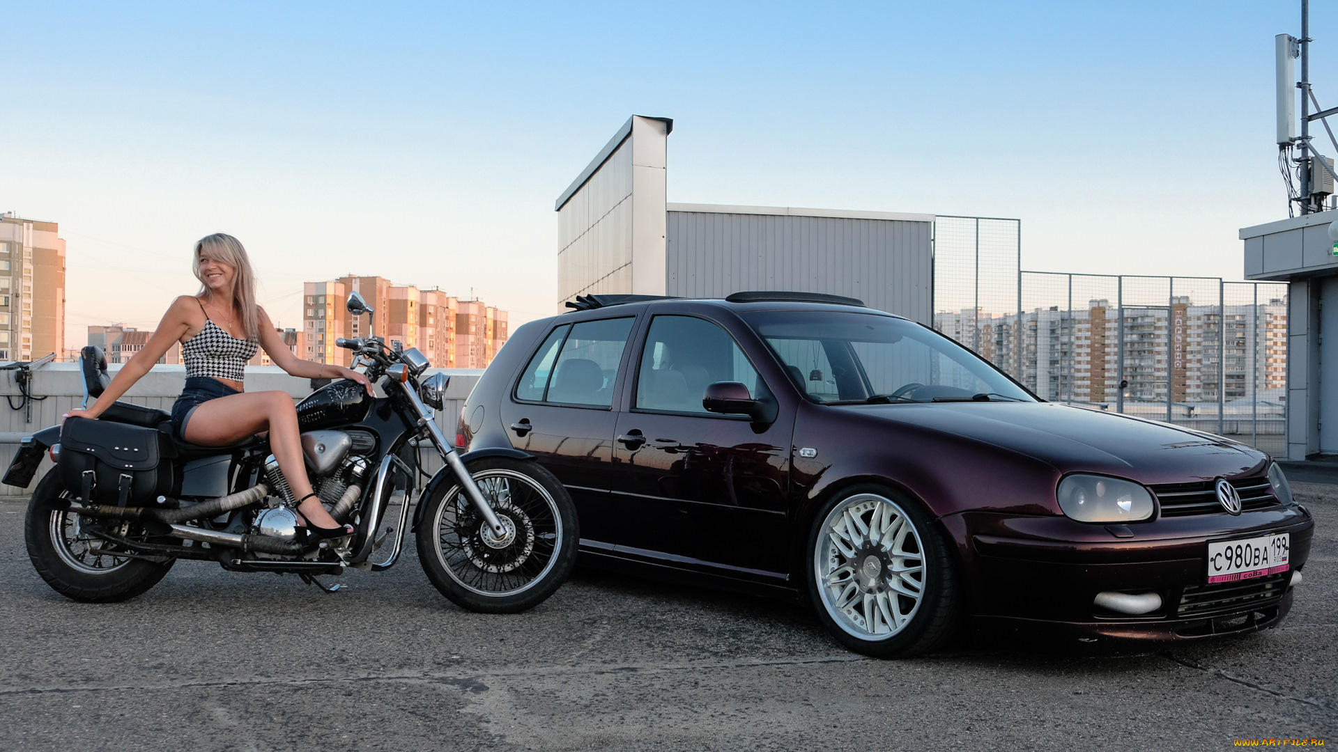 мотоциклы, мото, с, девушкой, красивая, девушка