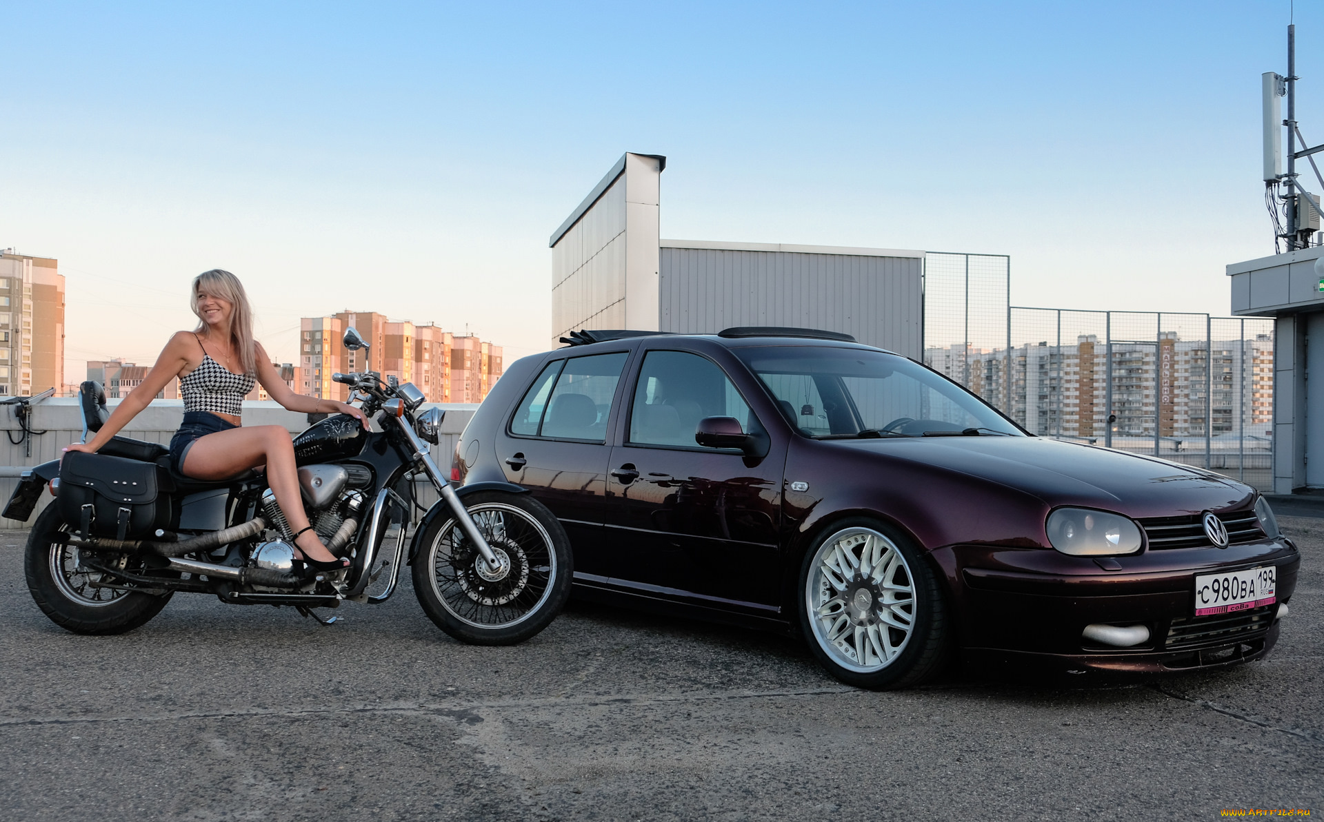 мотоциклы, мото, с, девушкой, красивая, девушка