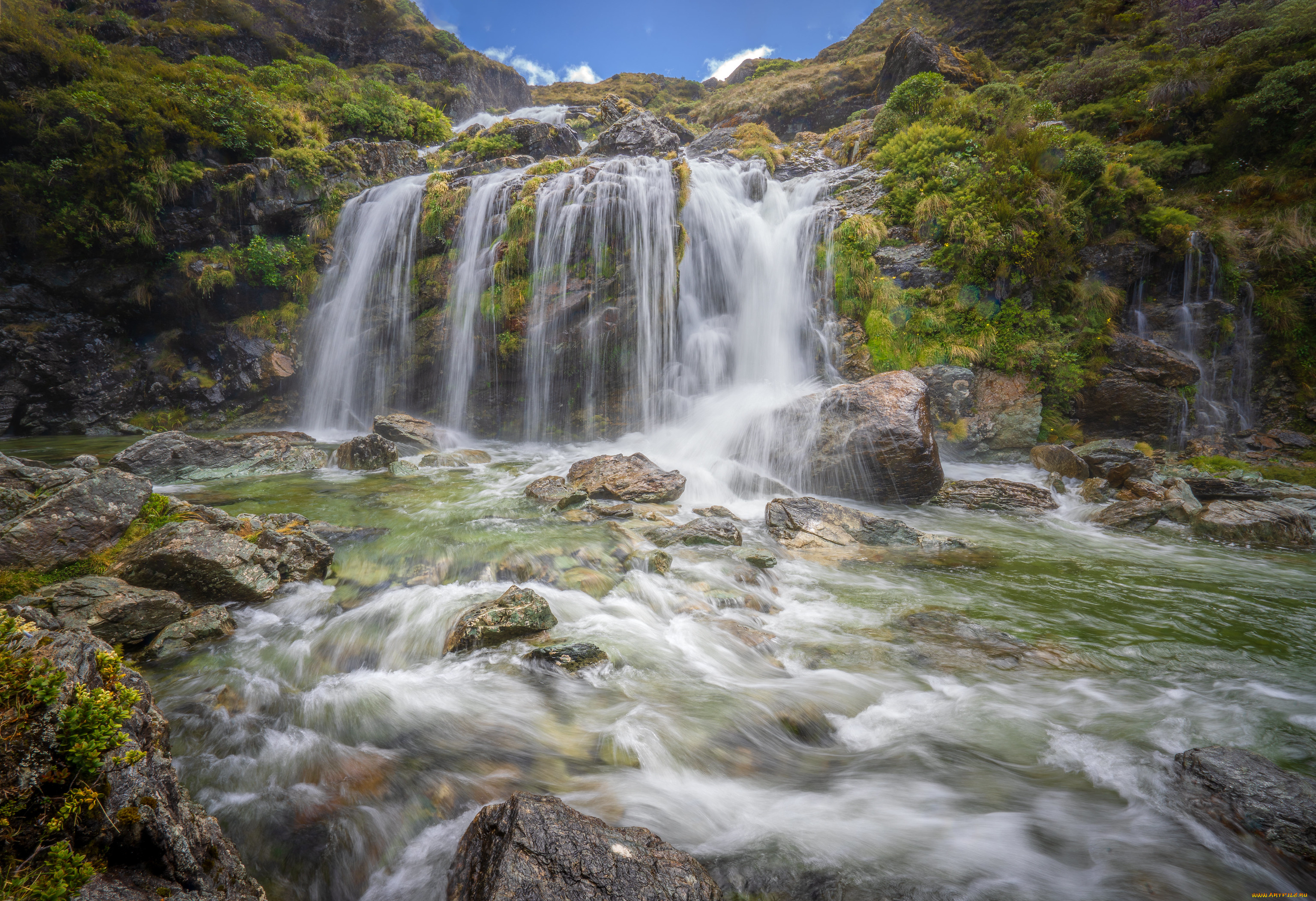 природа, водопады, водопад