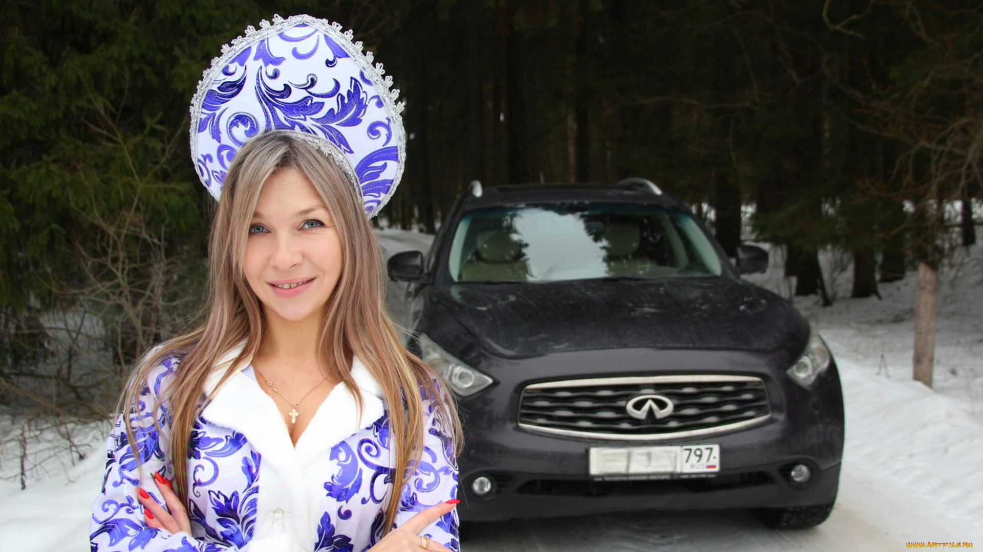 автомобили, -авто, с, девушками, infiniti, fx